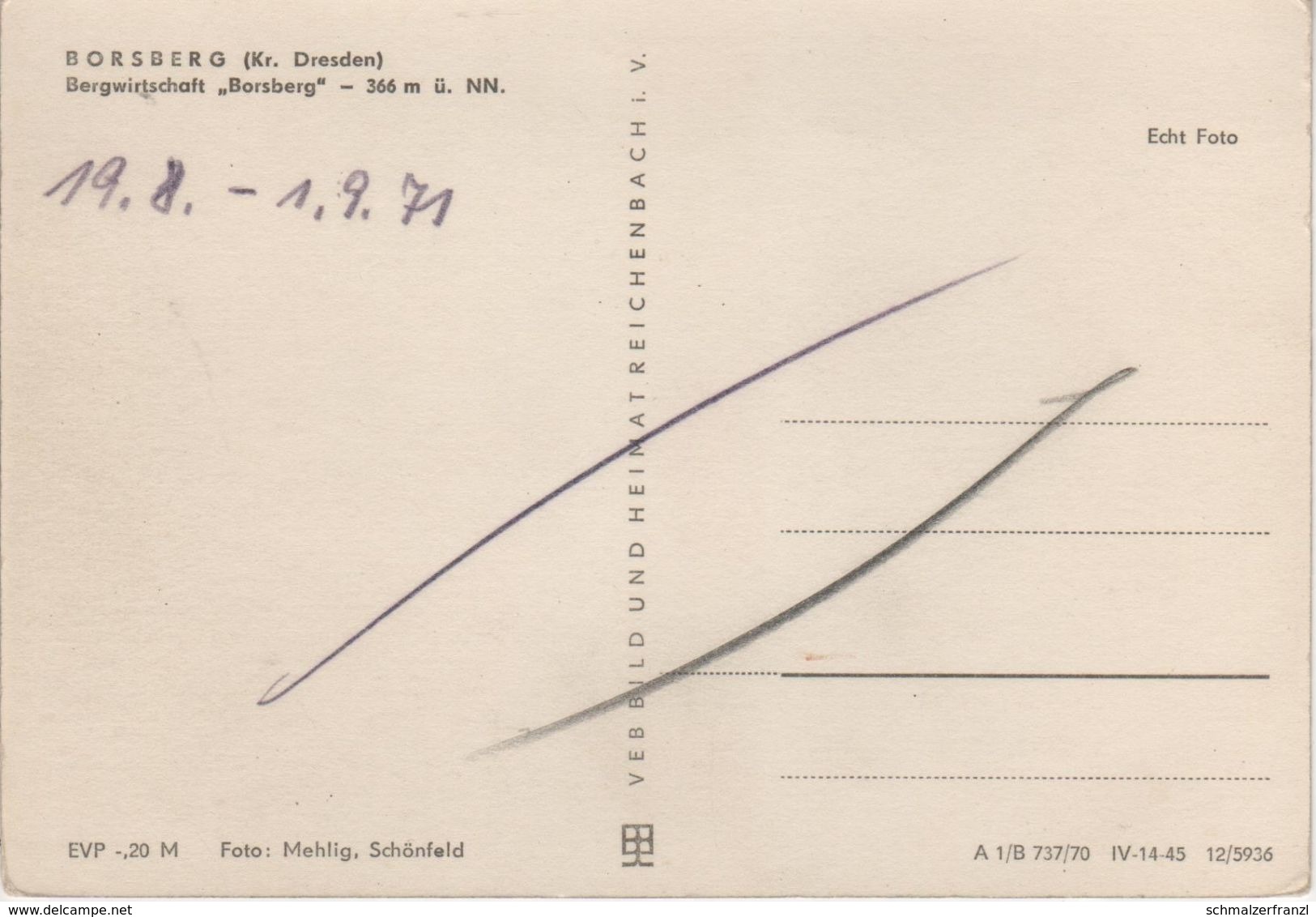 AK Borsberg Gasthof Bei Pillnitz Graupa Bonnewitz Reitzendorf Zaschendorf Krieschendorf Oberpoyritz Pirna Dresden DDR - Pillnitz