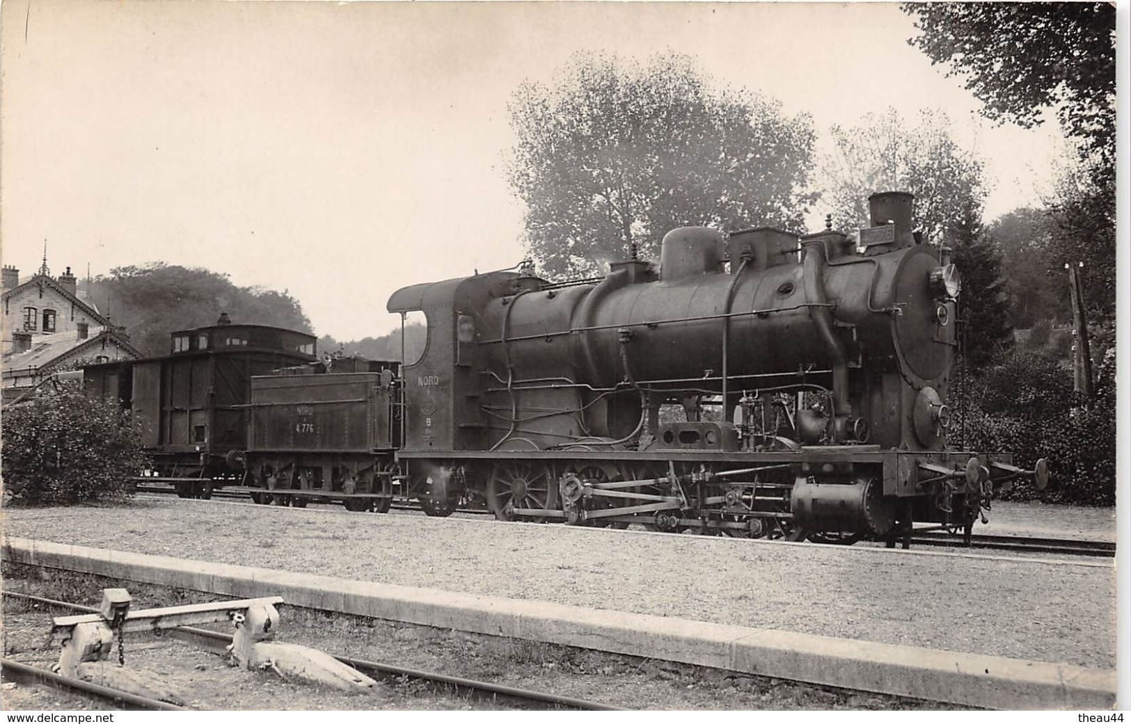 ¤¤  -  Carte-Photo  -    Train En  Gare  , Chemin De Fer  -  Machine Du NORD N° 4.776  -  ¤¤ - Trains