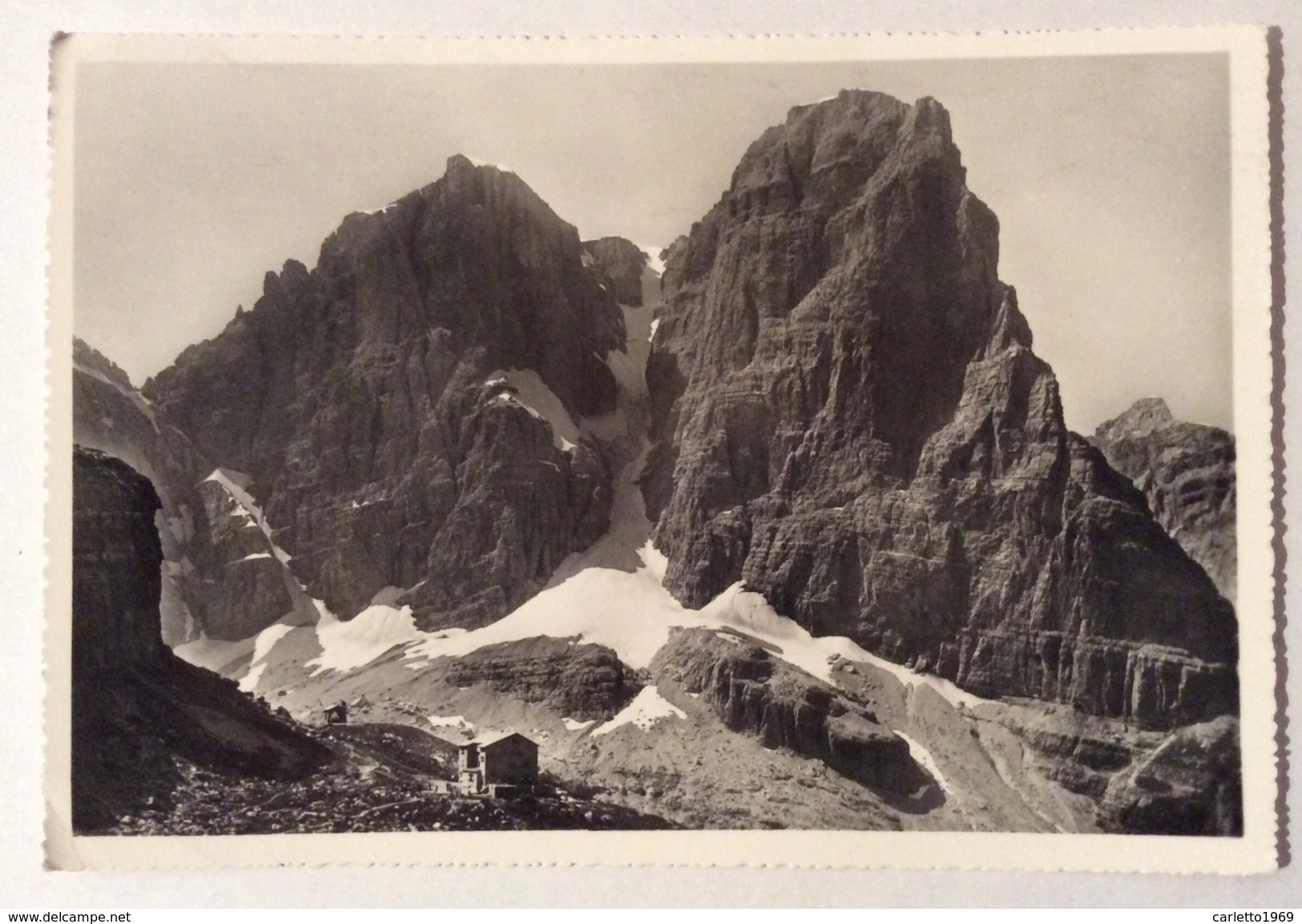 DOLOMITI DI BRENTA - RIFUGIO MARIA E ALBERTO AI BRENTEI  VIAGGIATA FG - Trento