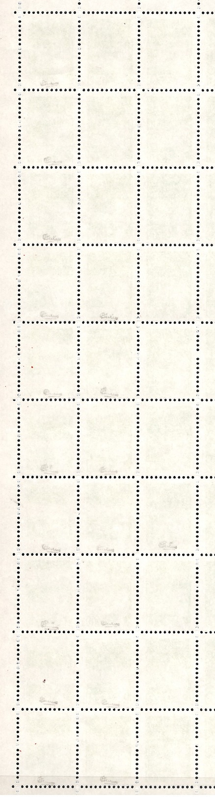 France YT N° 3091 Superbe Variété 18 Timbres Bandes Blanches Dans Un Bloc De 50 ** MNH. Signés Calves. TB. A Saisir! - Neufs