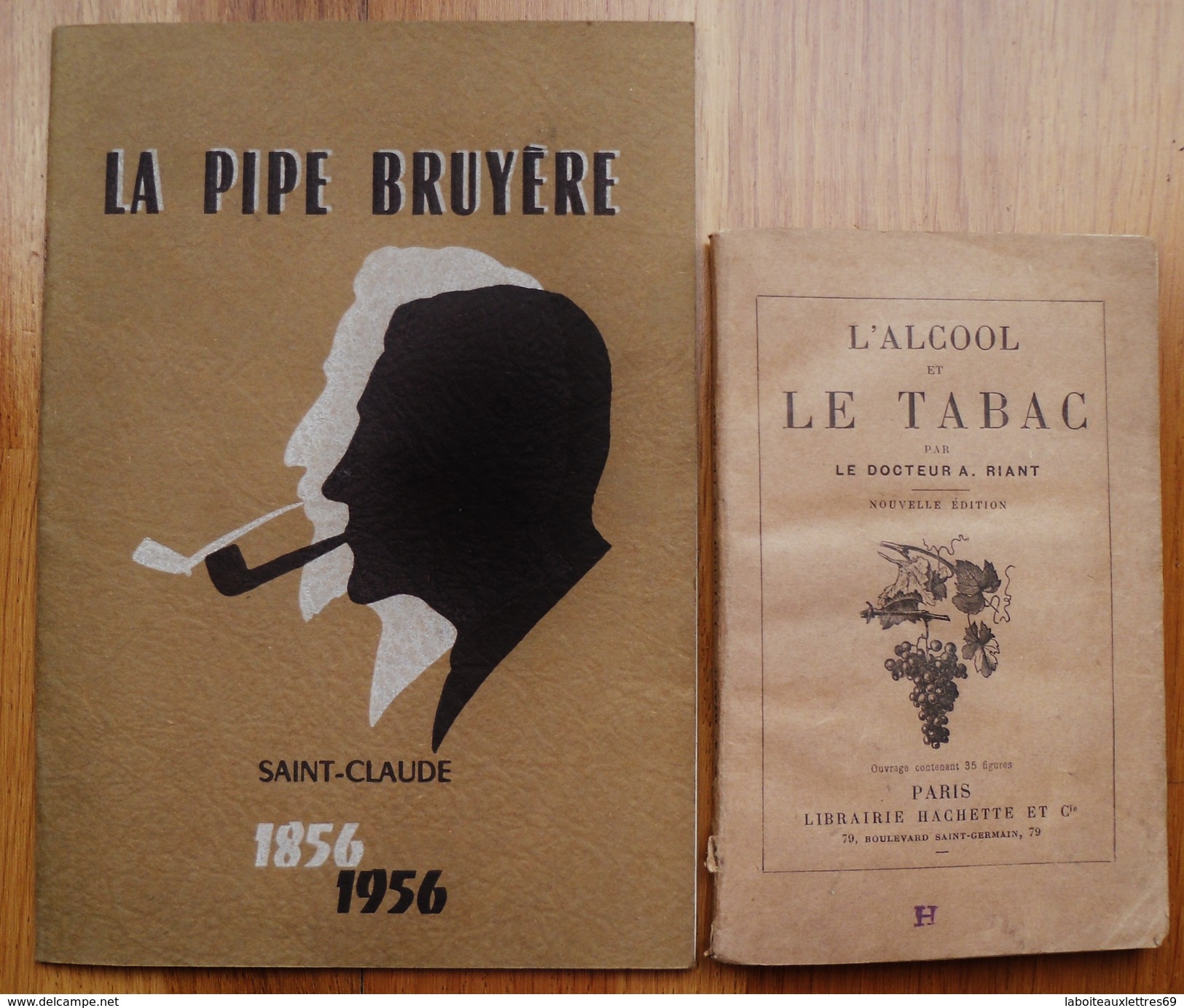 4 LIVRES TABAC,PIPE,CIGARE+COLLECT. BAGUES CIGARES+DECRET CONVENTION NAT. 1793 - Paquete De Libros