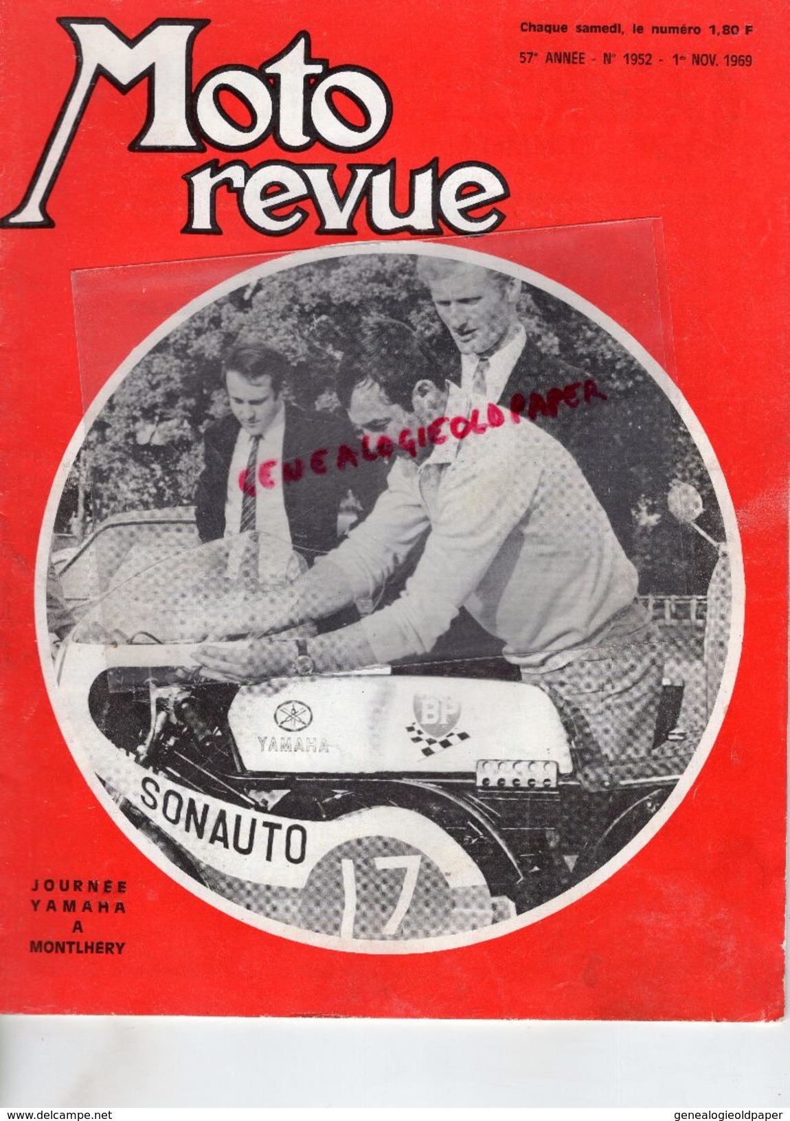 MOTO REVUE - 1-11-1969- N° 1952- YAMAHA A MONTLHERY-247 TRIAL MONTESA- PUY DE DOME- KAWASAKI A1R-VIRY CHATILLON-TRIUMPH - Motorfietsen