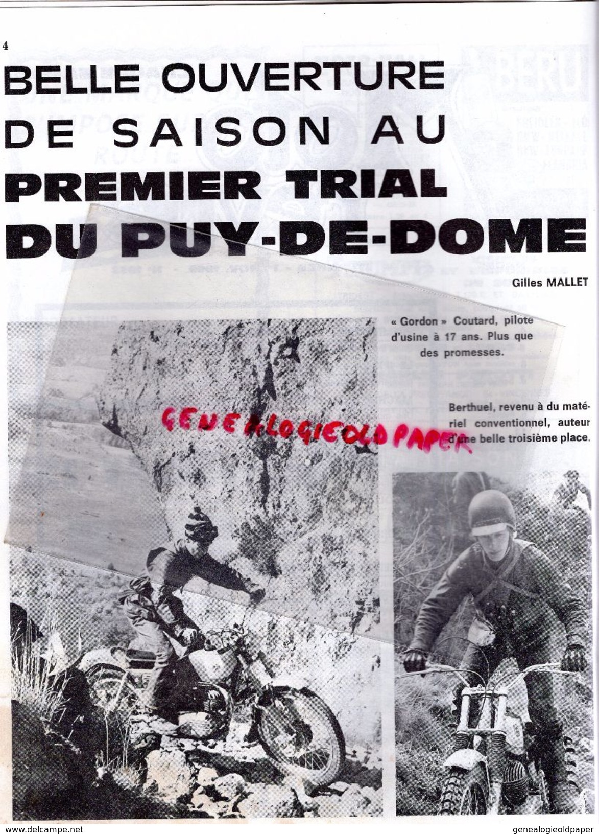 MOTO REVUE - 1-11-1969- N° 1952- YAMAHA A MONTLHERY-247 TRIAL MONTESA- PUY DE DOME- KAWASAKI A1R-VIRY CHATILLON-TRIUMPH