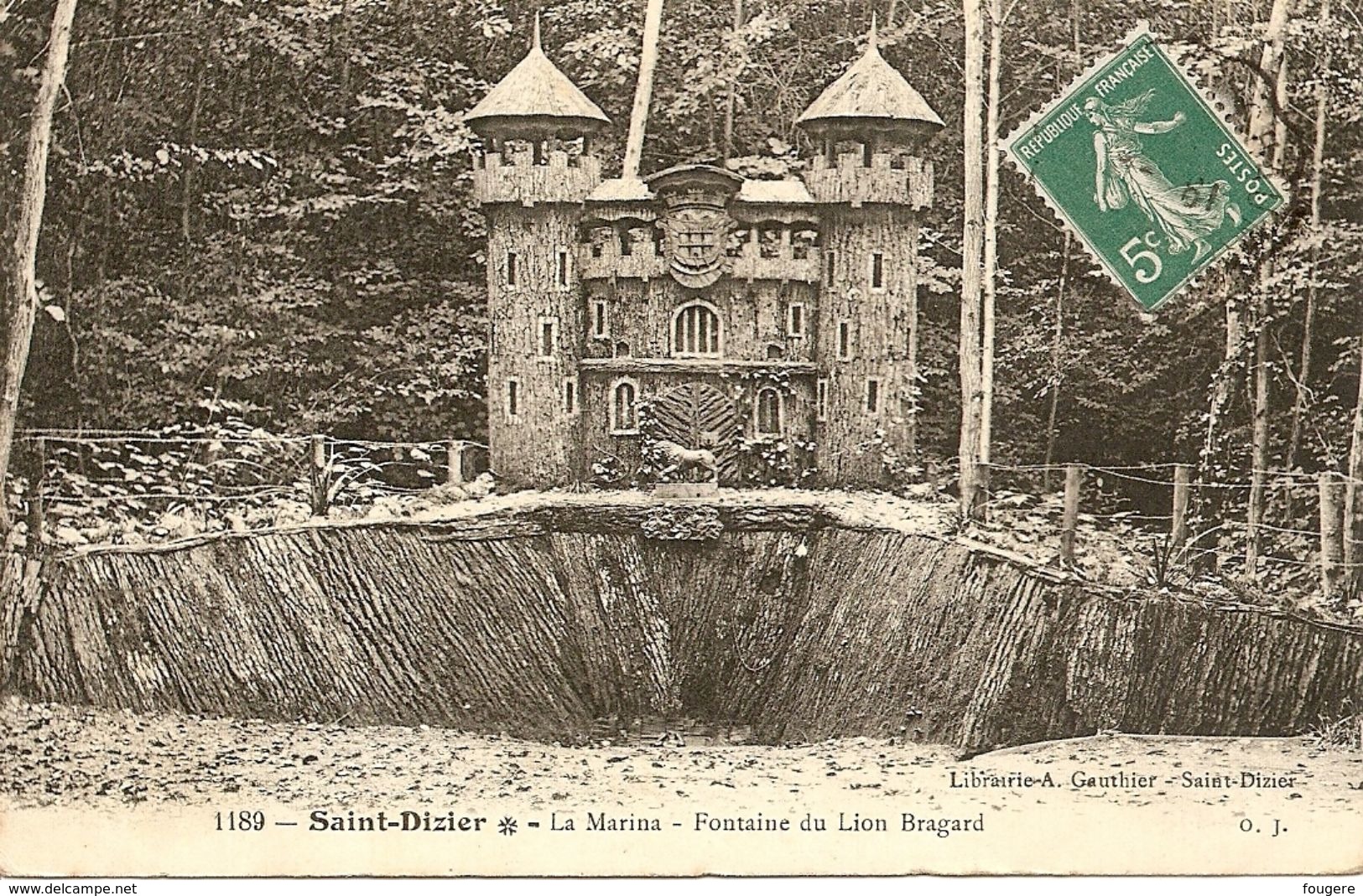 Saint-Dizier, La Marina, Fontaine Du Lion Bragard, 1911 - Saint Dizier