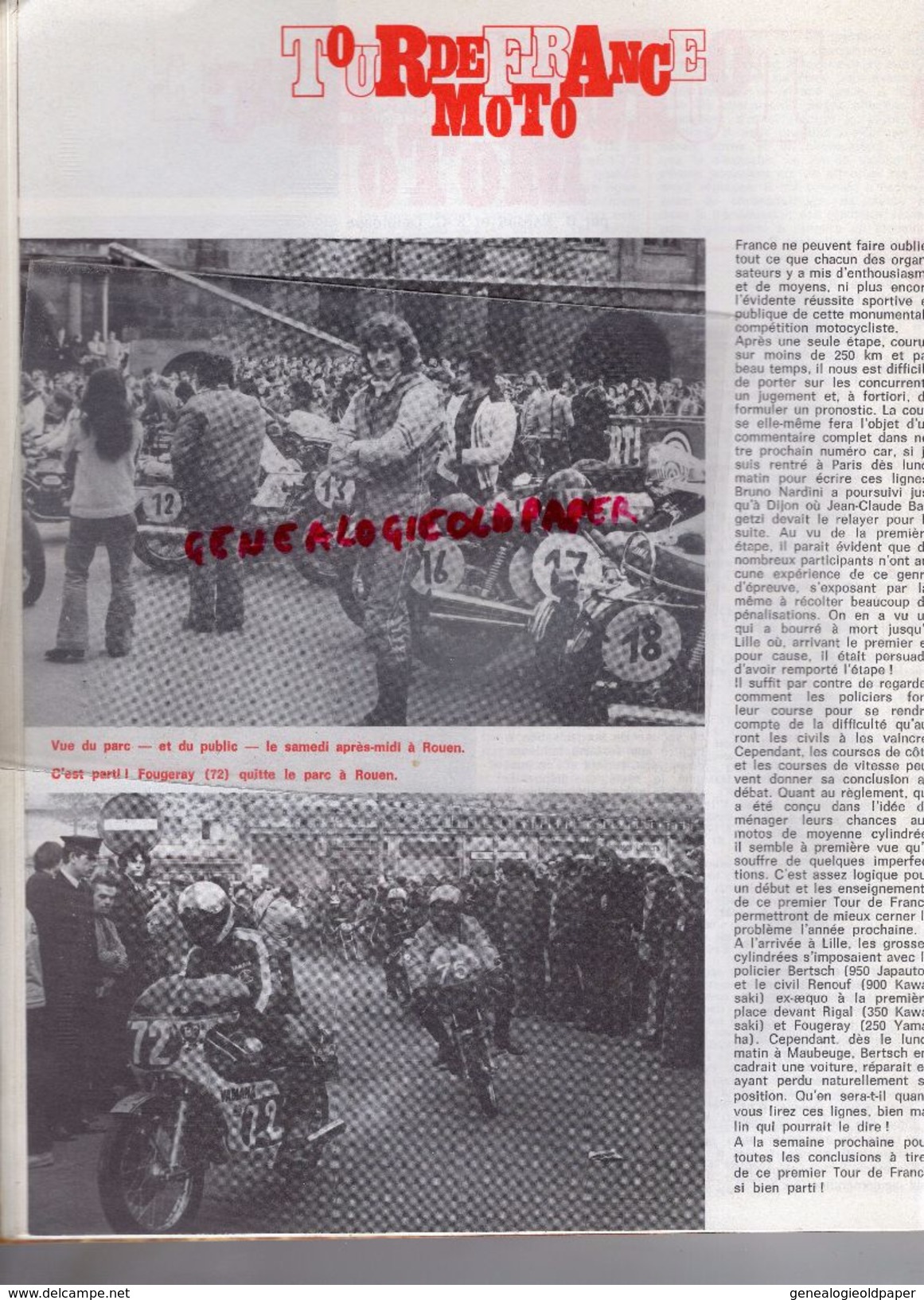 MOTO REVUE -N° 2125-18-5-1973-ESSAI LAVERDA 750 SF-TOUR DE FRANCE-HOCKENHEIM READ-MARLBORO-NOGARO-DOUGLAS 600-GILERA