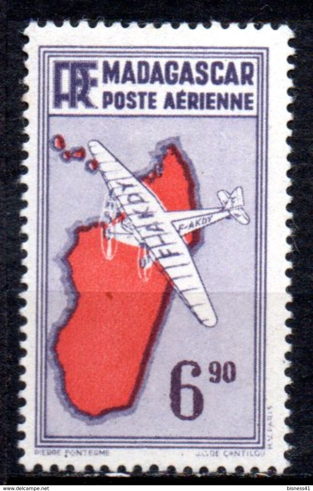 Col 4/ Madagascar  PA   N° 22 à 24  Neuf X MH  Cote 1,90&euro; - Poste Aérienne