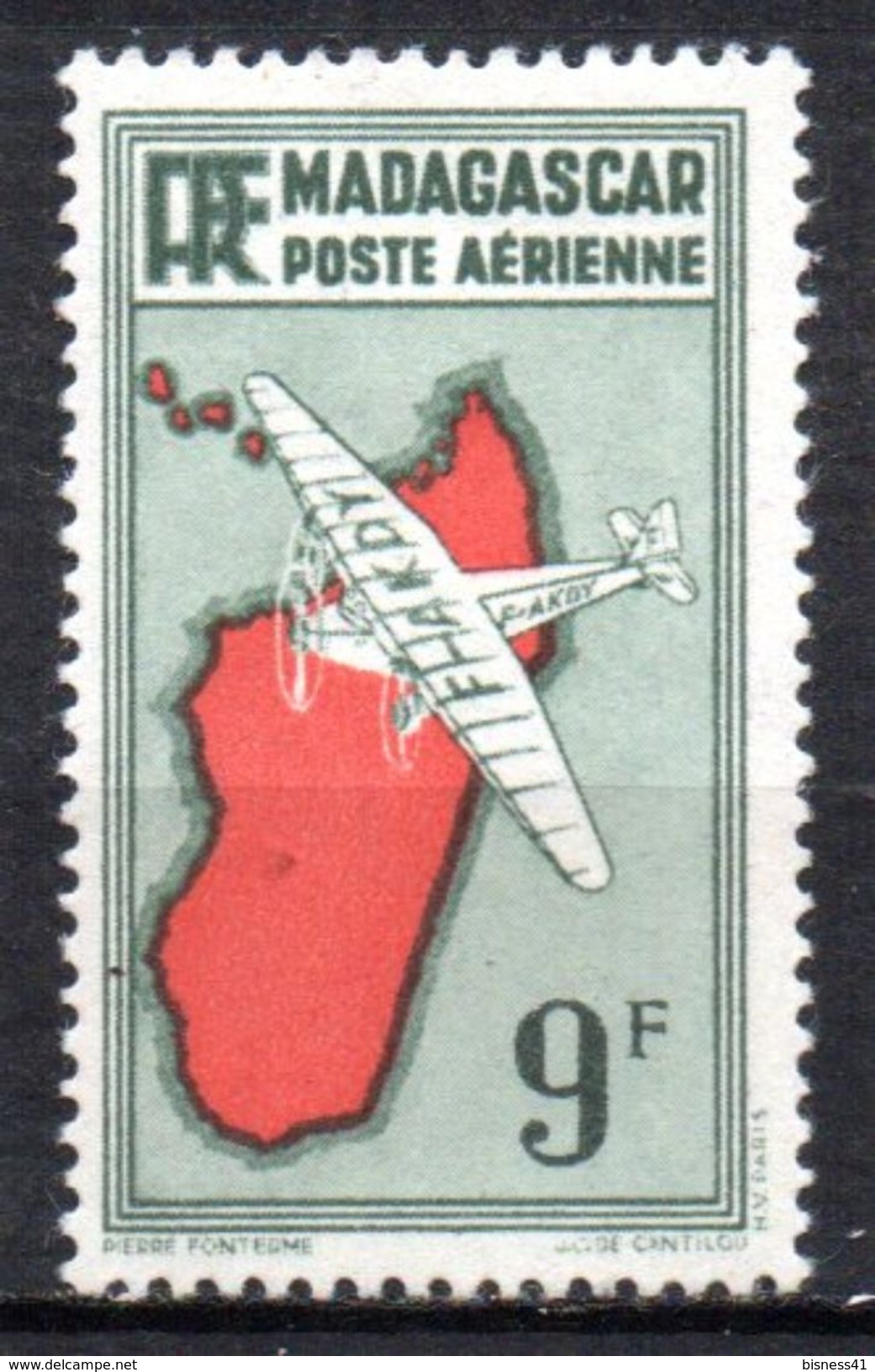 Col 4/ Madagascar  PA   N° 22 à 24  Neuf X MH  Cote 1,90&euro; - Poste Aérienne