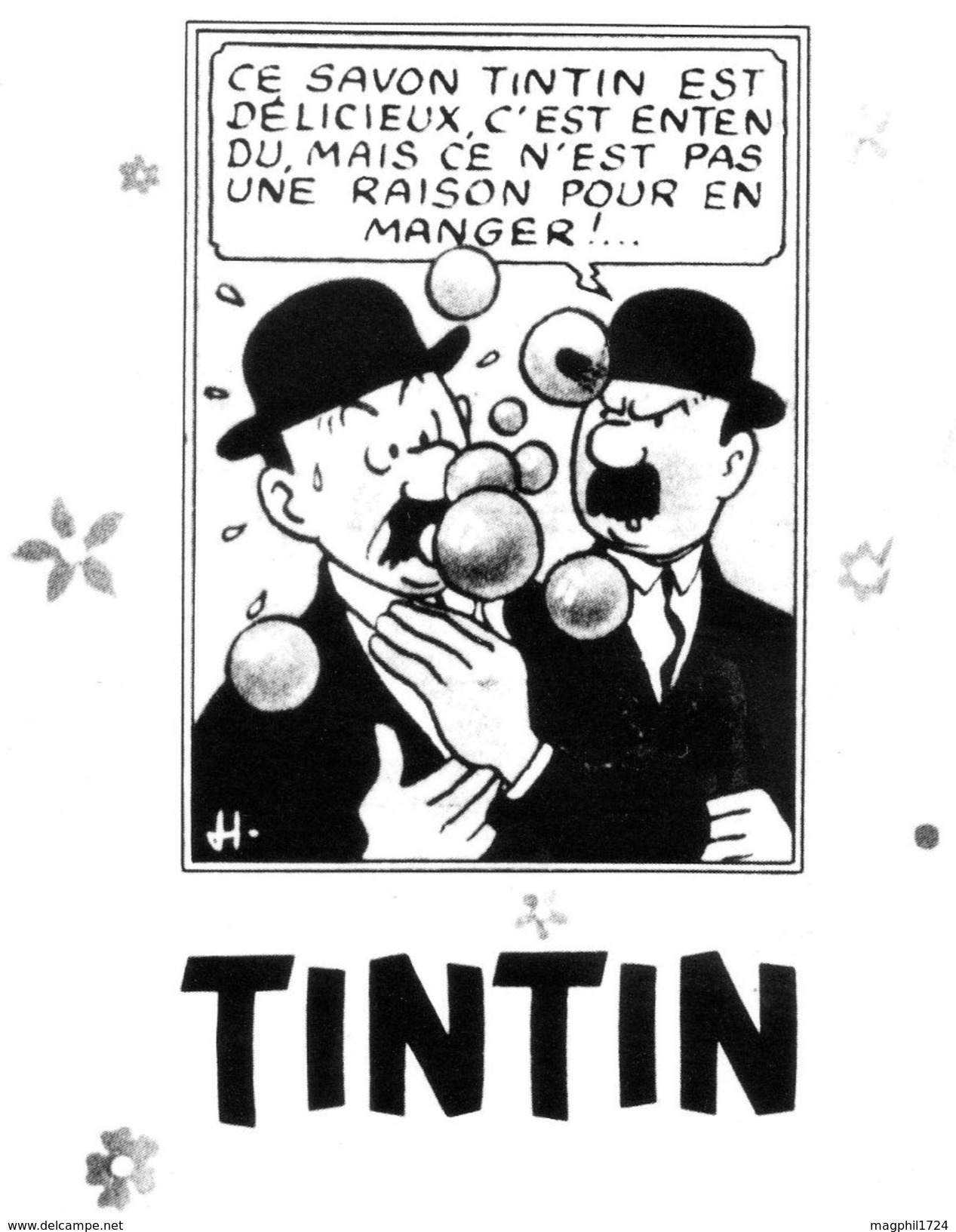 Cpsm  Tintin - Bandes Dessinées