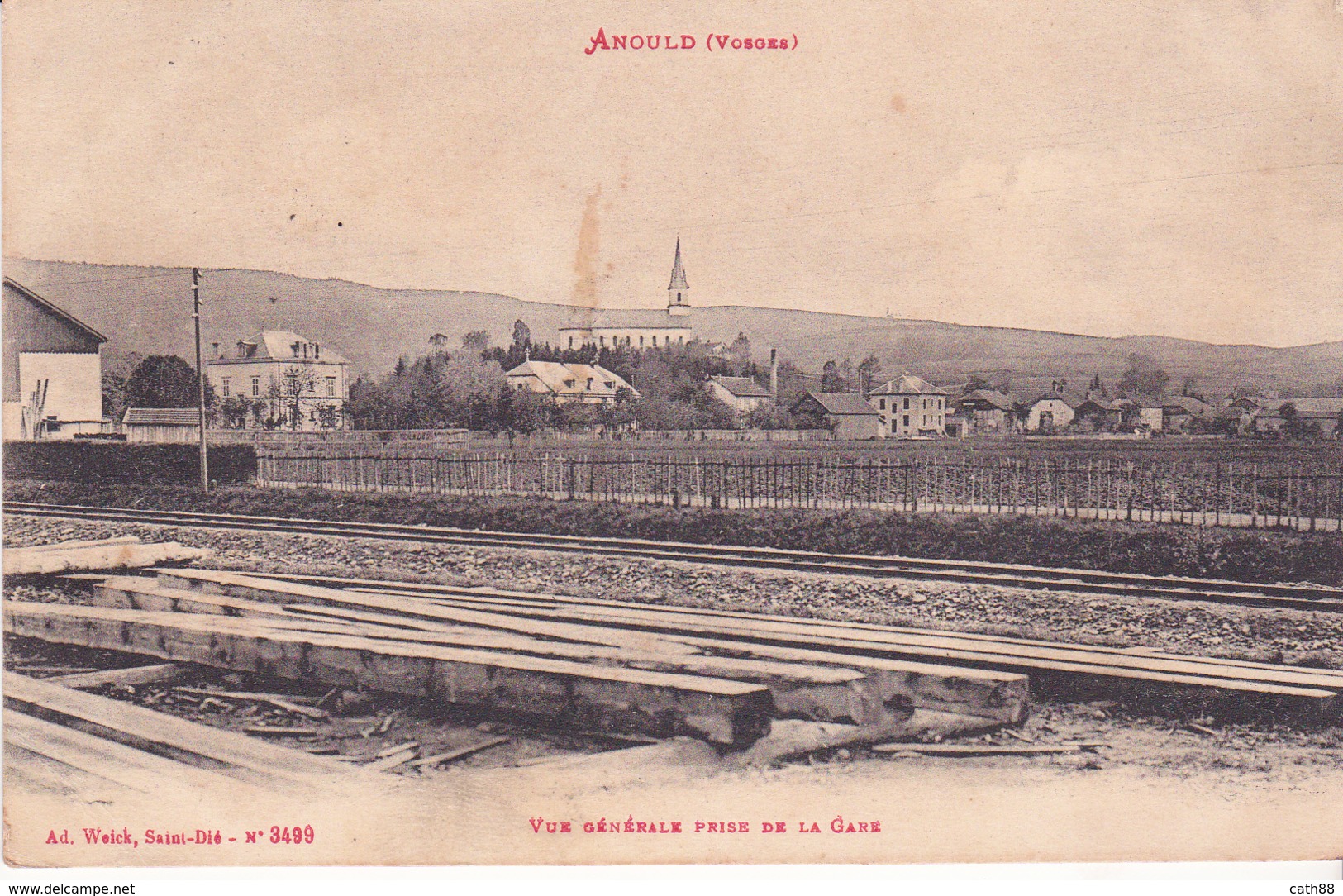 ANOULD - Vue Générale Prise De La Gare - Anould