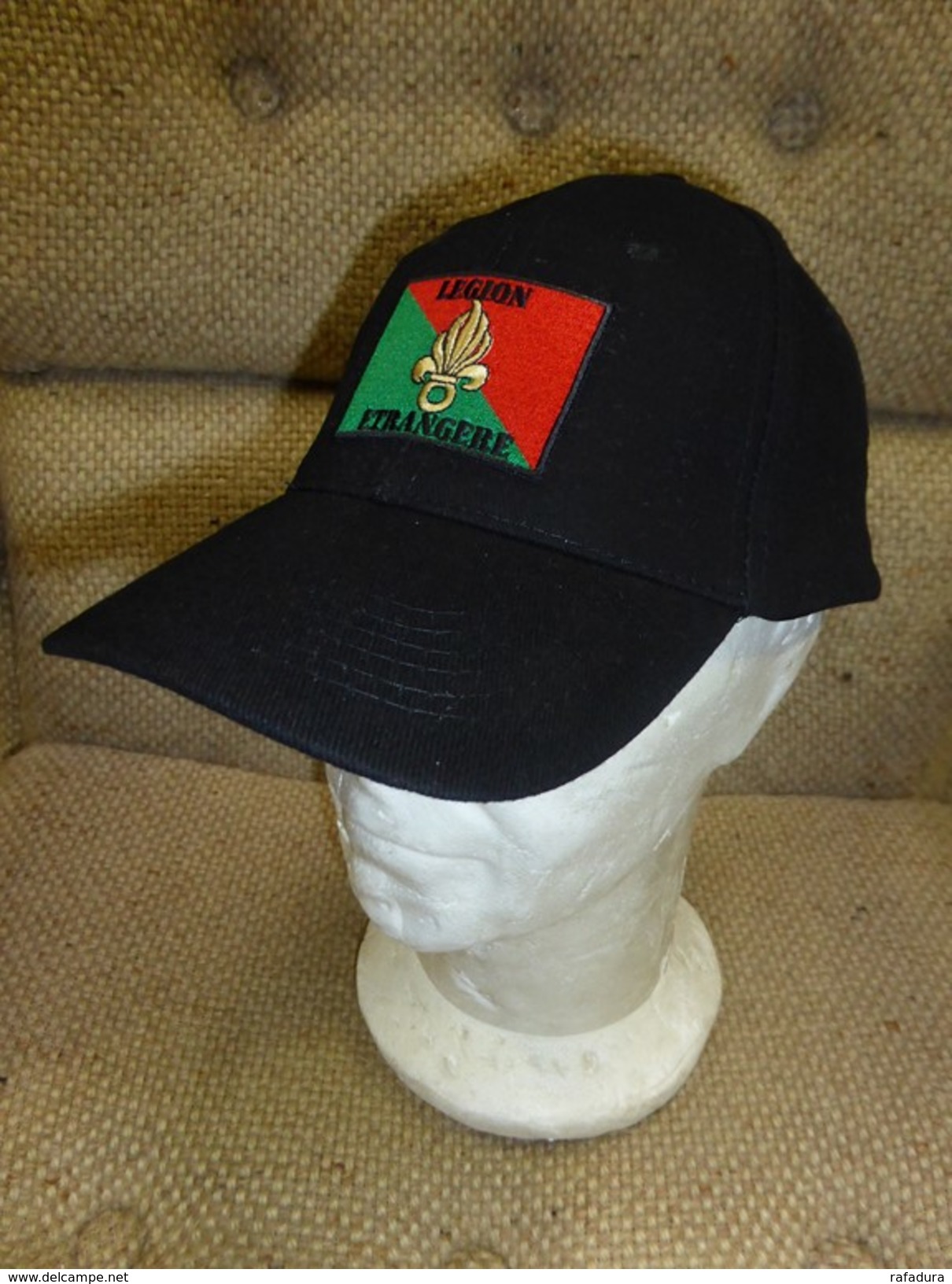 Casquette LEGION ETRANGERE Noire ( REP TAP PARATROOPER REI REG RMVE FRENCH CALVI - Helme & Hauben