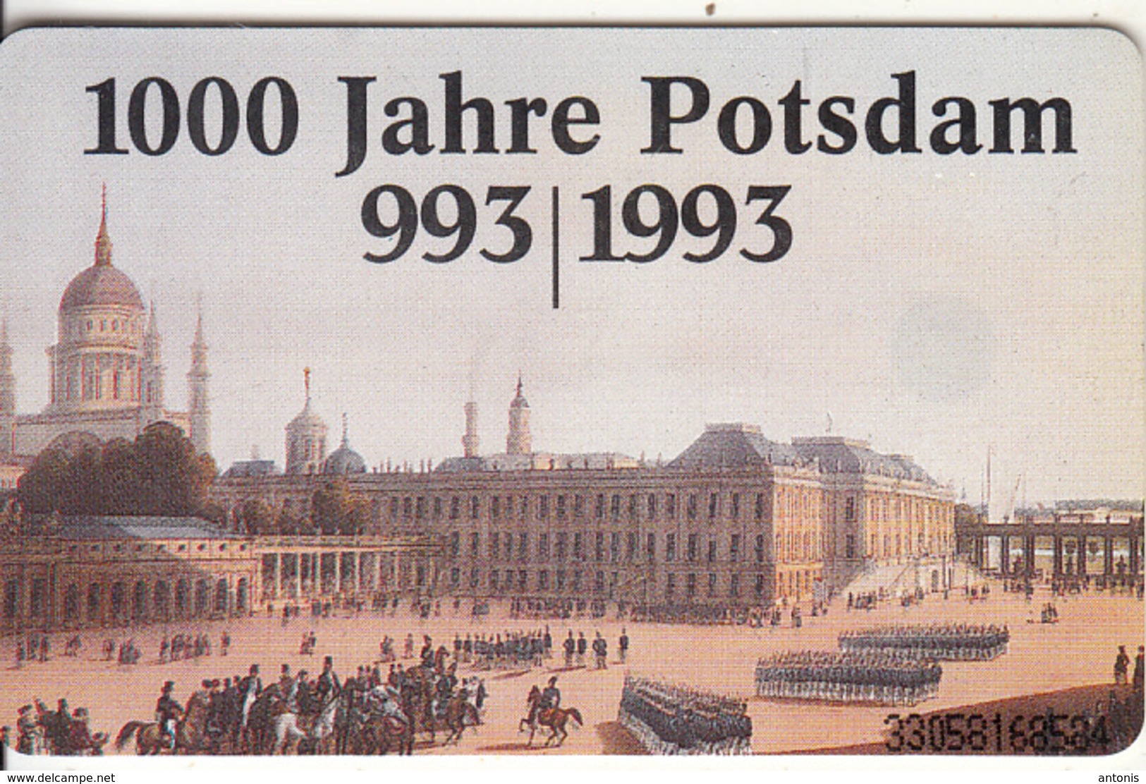 GERMANY(chip) - 1000 Jahre Potsdam 993-1993(S 105), 04/93, Used - S-Series : Tills With Third Part Ads