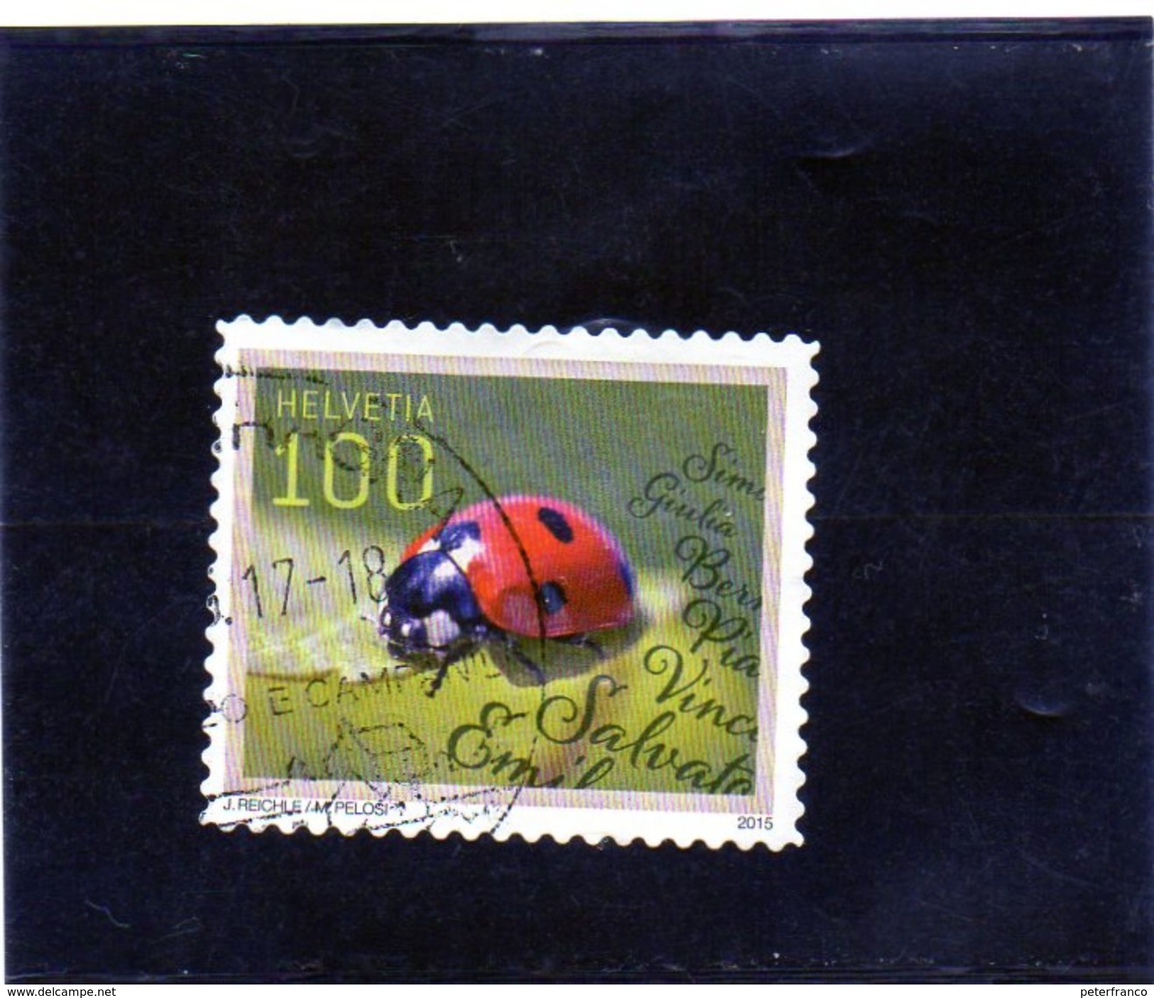 2015 Svizzera - Coccinella - Oblitérés