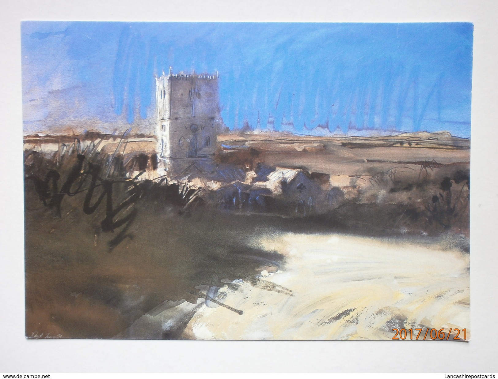 Postcard St Davids Cathedral Mixed Media By David Tress West Wales Art Centre Fishguard My Ref B21373 - Pembrokeshire