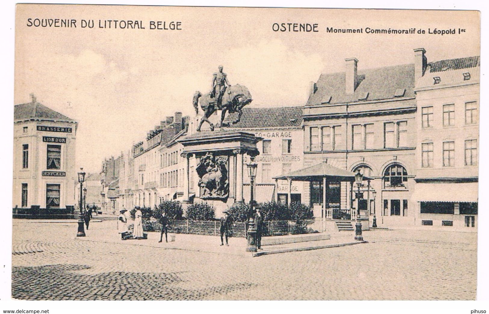 B-6372     OOSTENDE :  Monument Commemoratif De Leopold I - Oostende