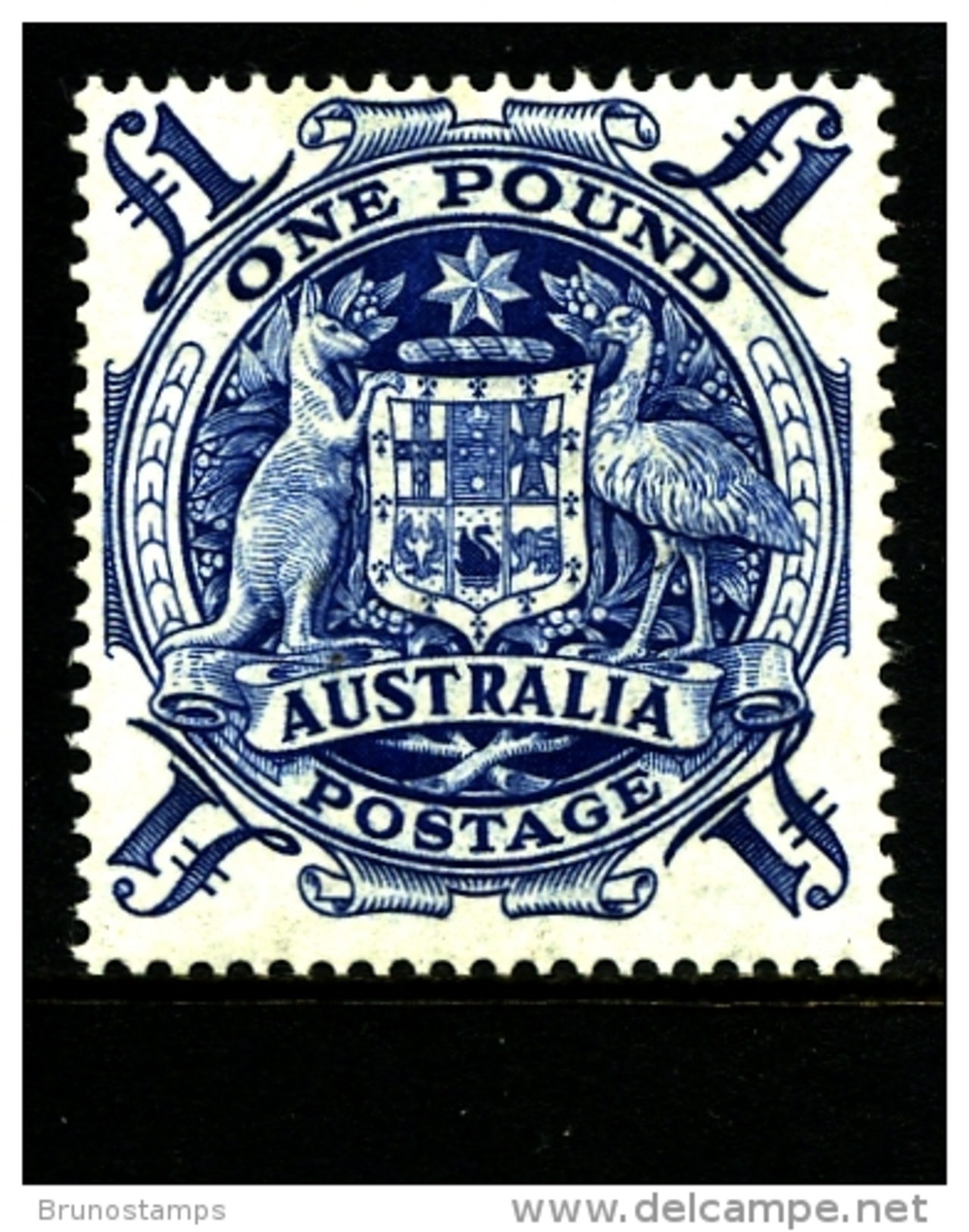 AUSTRALIA - 1949  1 £  ARMS  MINT NH  SG 224c - Mint Stamps