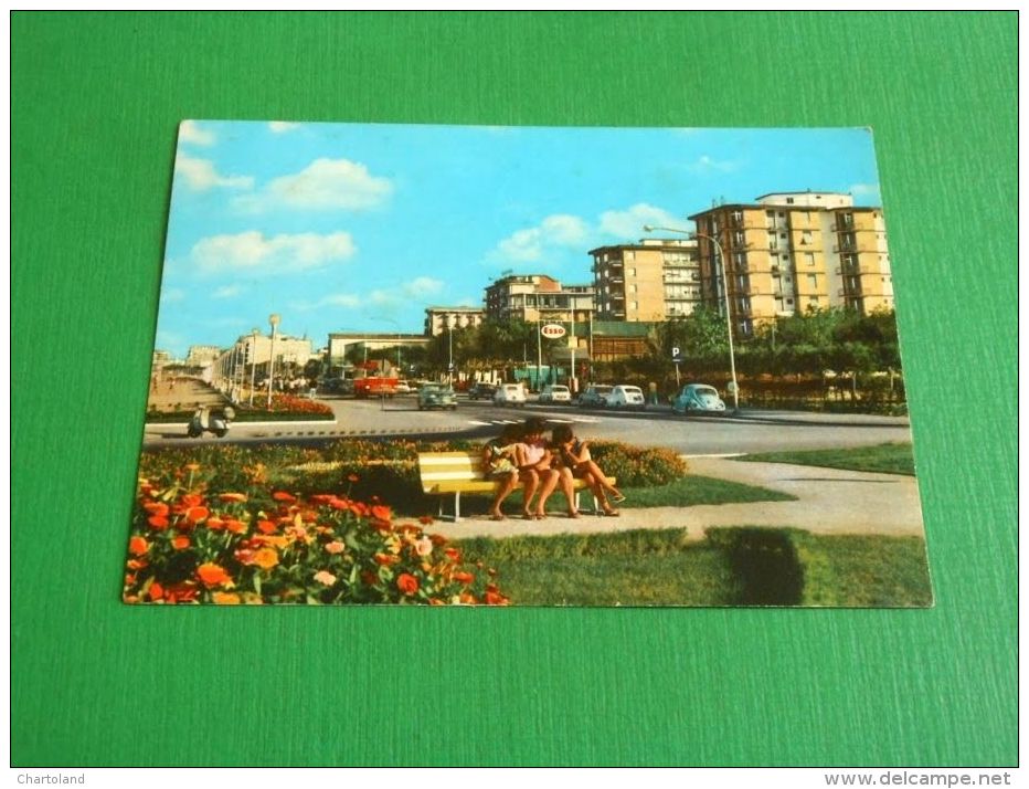 Cartolina Rimini - Lungomare - Giardini 1968 - Rimini