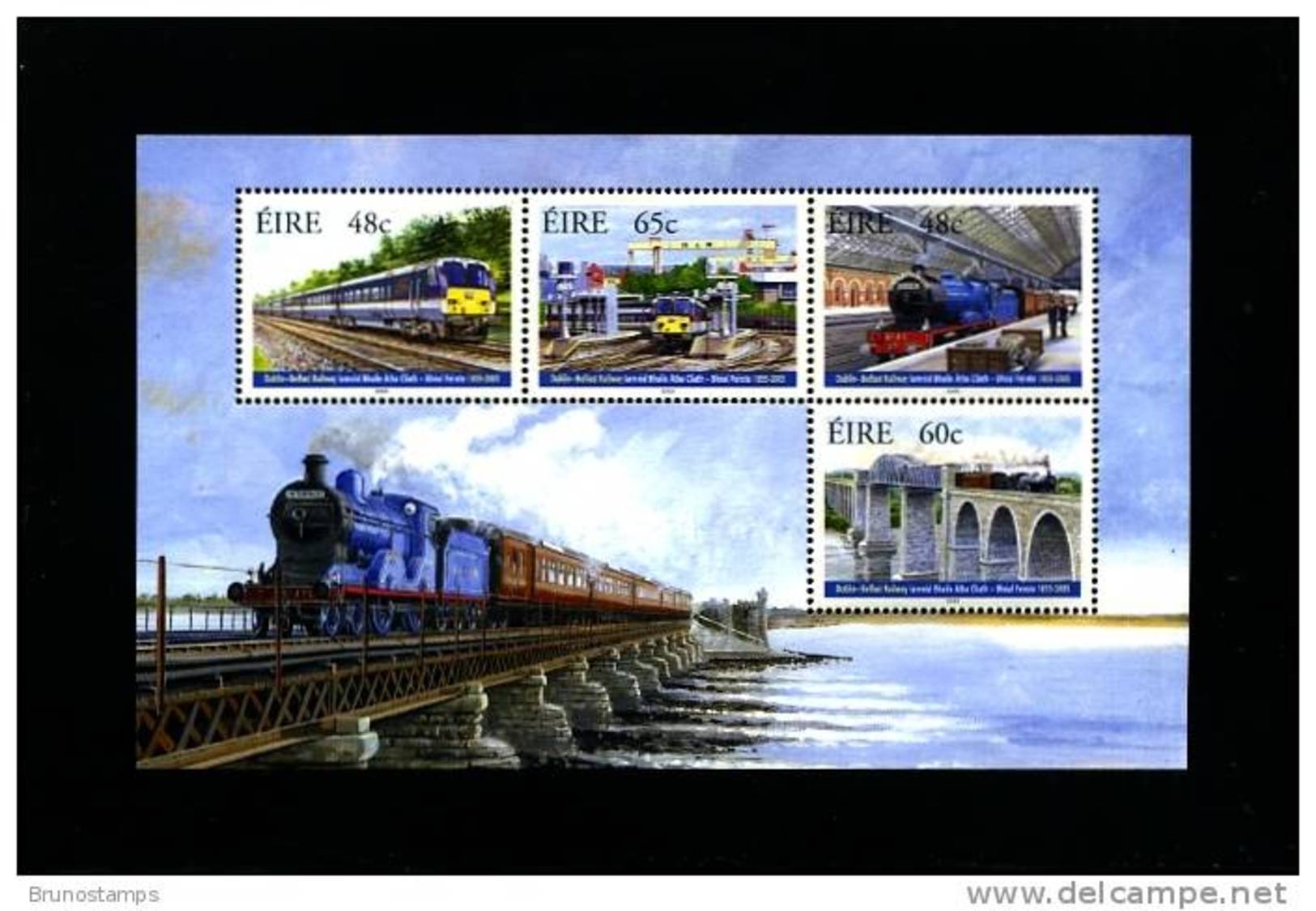 IRELAND/EIRE - 2005  DUBLIN - BELFAST RAILWAY  MS MINT NH - Blocchi & Foglietti