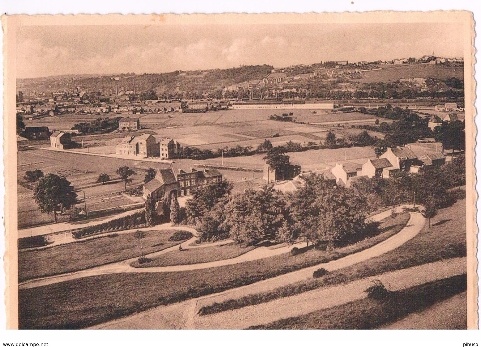 B-6397     JAMBE-NAMUR : Pensionnat Des Soeurs De Sainte-Marie = Partie Du Jardin Et Anorama - Namur