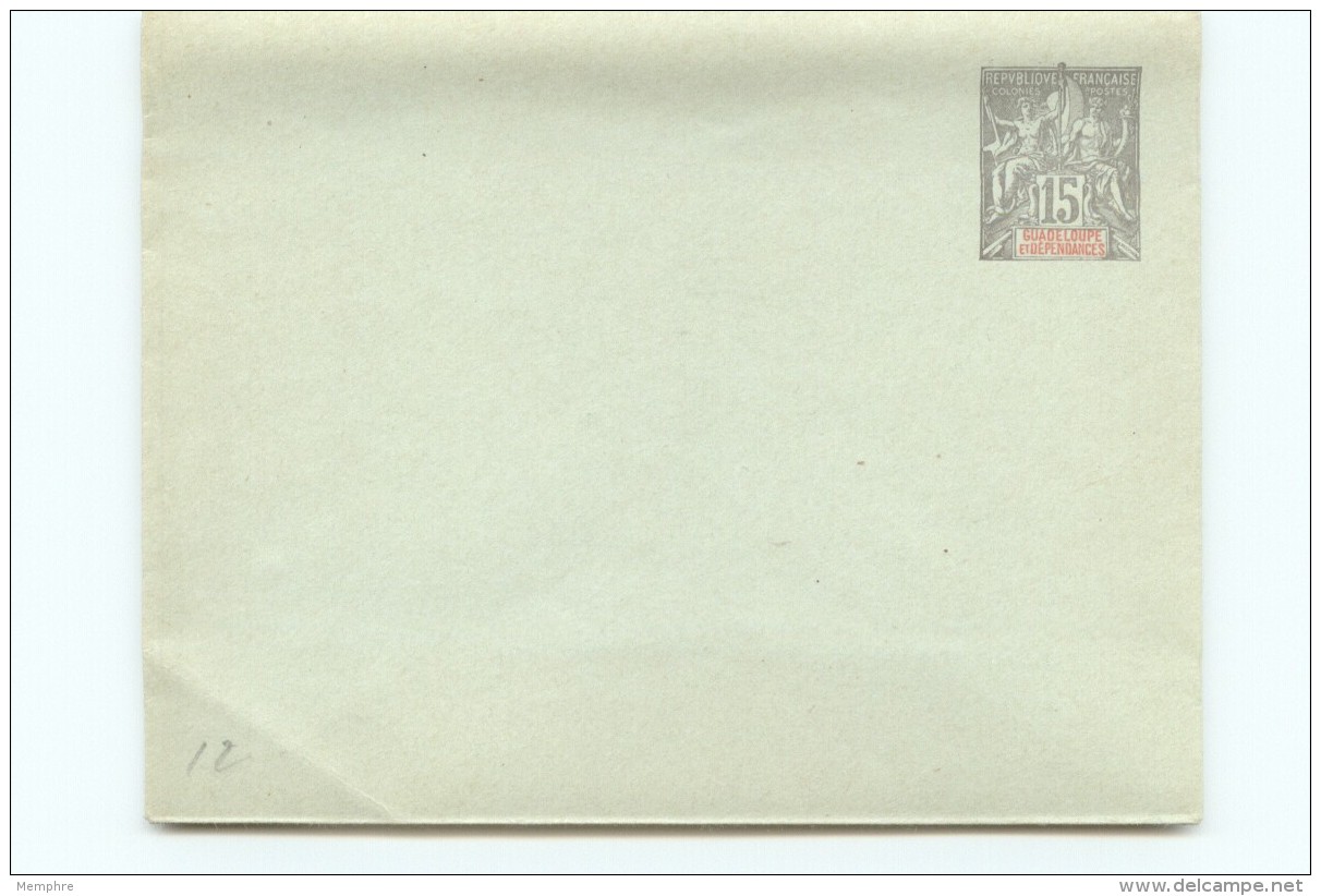 Entier Enveloppe  Type Groupe 15 Cent Brun Gris  Neuve 122 X 96mm - Covers & Documents