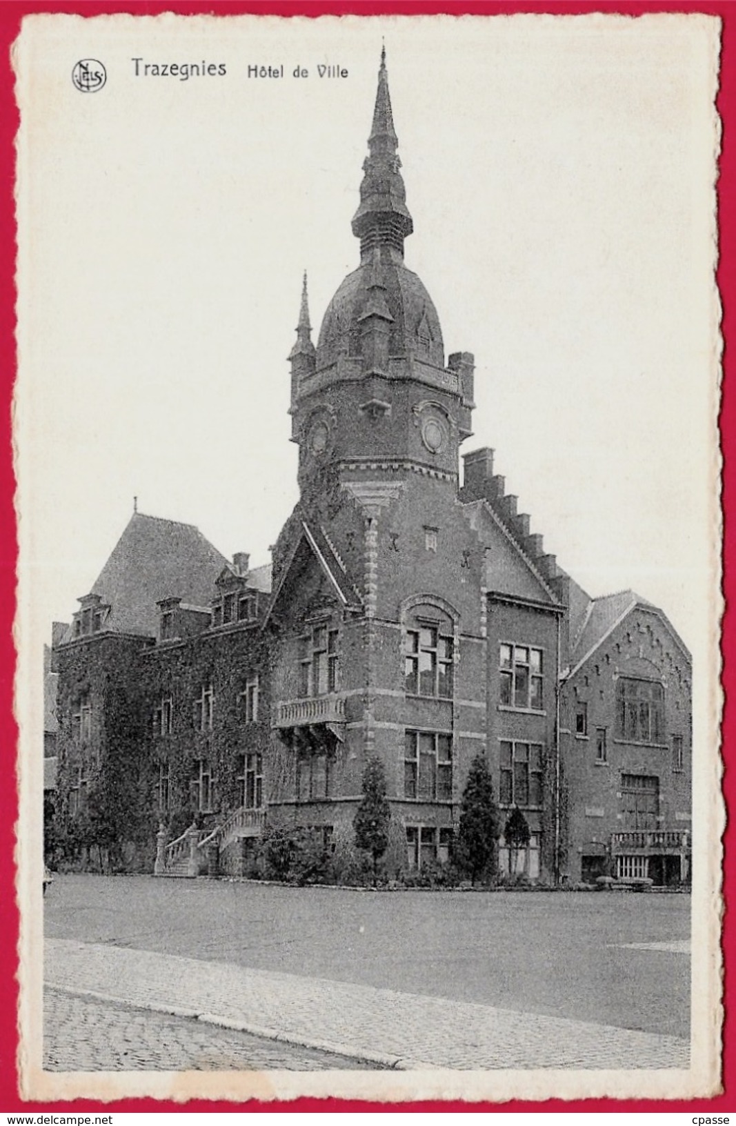 CPA Belgique Belgie TRAZEGNIES - HÔTEL De VILLE ° Nels - Courcelles