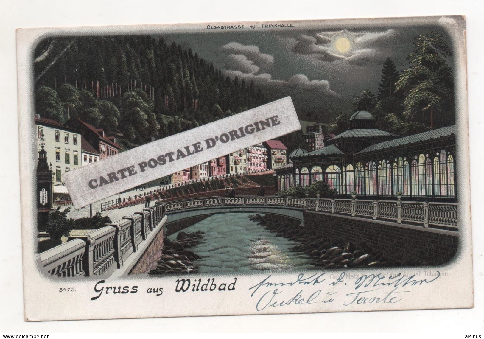 ALLEMAGNE - GRUSS AUS WILDBAD - LITHOGRAPHIE - PIONNIERE - Altona