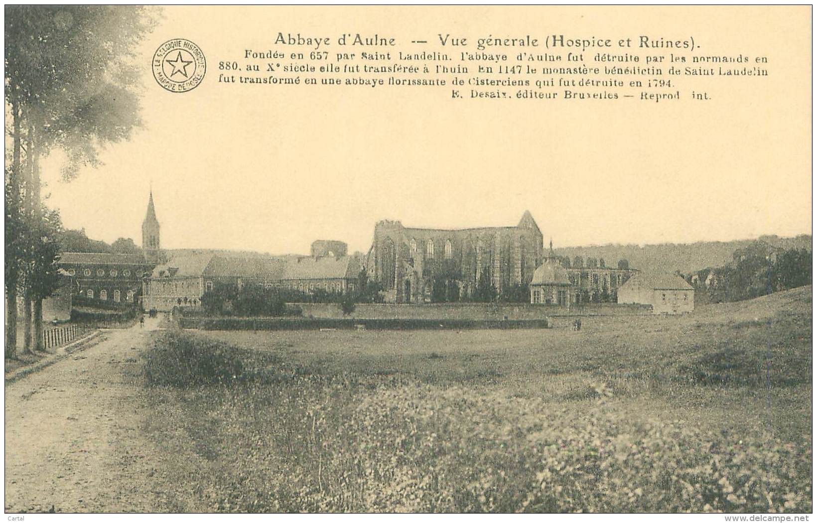 Abbaye D'AULNE - Vue Générale (Hospice Et Ruines). - Thuin