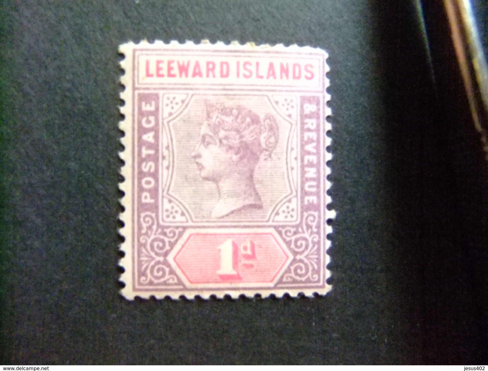 LEEWARD 1890 Reine VICTORIA Yvert N 2 * MH - Leeward  Islands