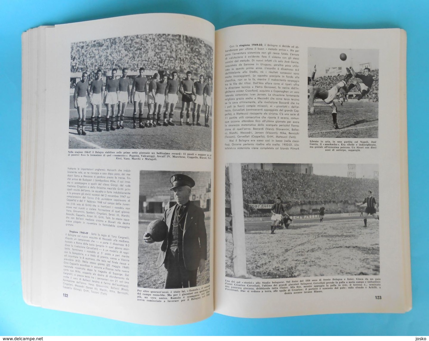 BOLOGNA FC 1909 - Il mezzo secolo del Bologna 1909-1959 OLD BOOK-MONOGRAPH Italy football soccer calcio fussball Italia