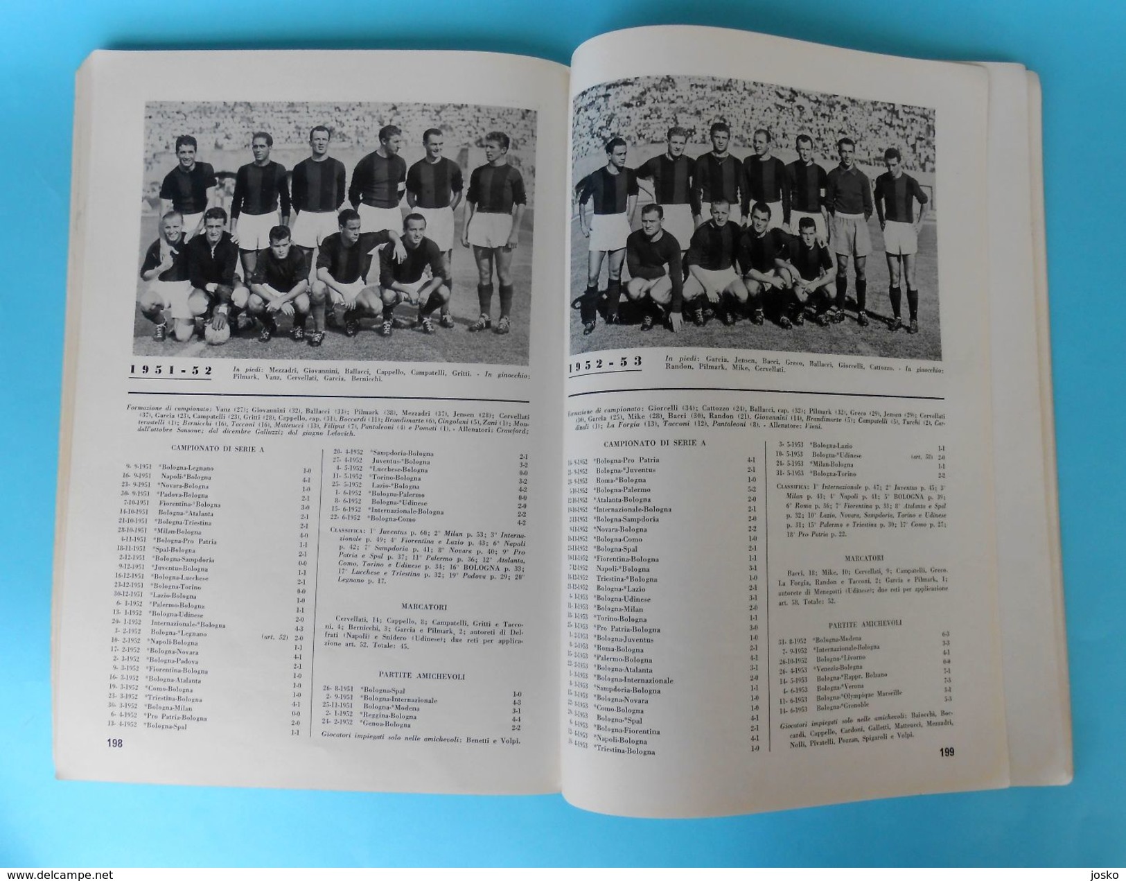 BOLOGNA FC 1909 - Il mezzo secolo del Bologna 1909-1959 OLD BOOK-MONOGRAPH Italy football soccer calcio fussball Italia