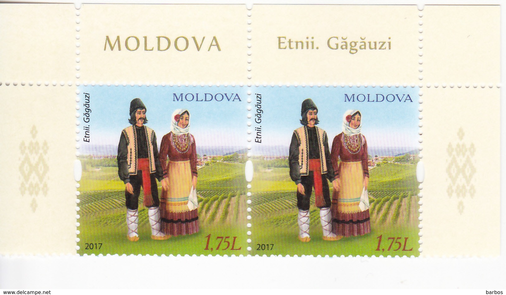 2017,  Moldova , Moldavie , Ethnicity  , Gagauz People , National Costumes , Gagauzia , 2 V , MNH - Moldawien (Moldau)