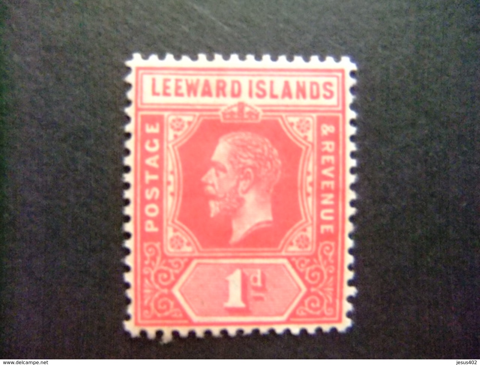 LEEWARD 1913 - 22 Le Roi GEORGE V Yvert N 48 * MH - Leeward  Islands