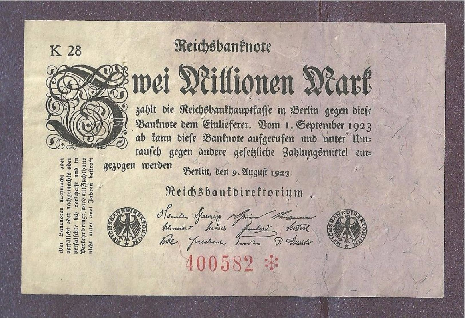 Germany 2 Million Mark 1923 - 2 Millionen Mark