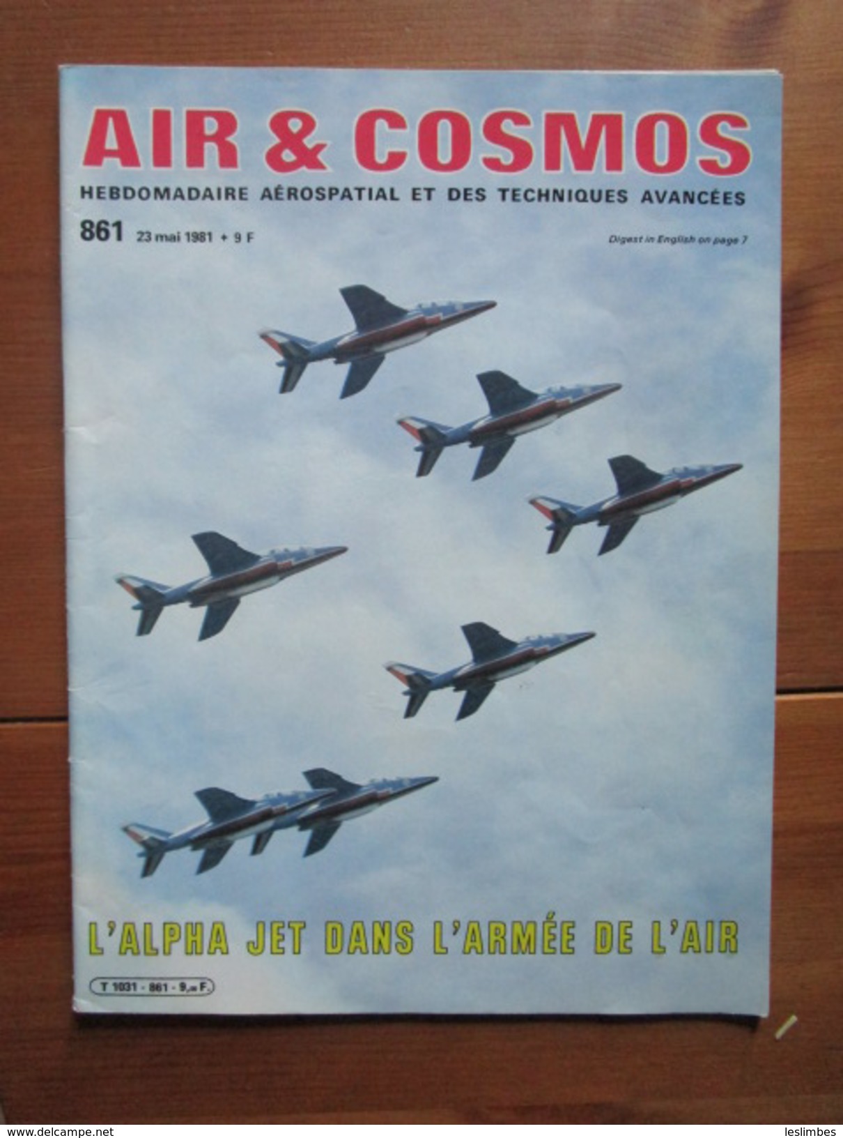 Air Et Cosmos,N° 861 Du 23 Mai 1981 / L'alpha Jet Dans L'armée De L'air - Flugzeuge