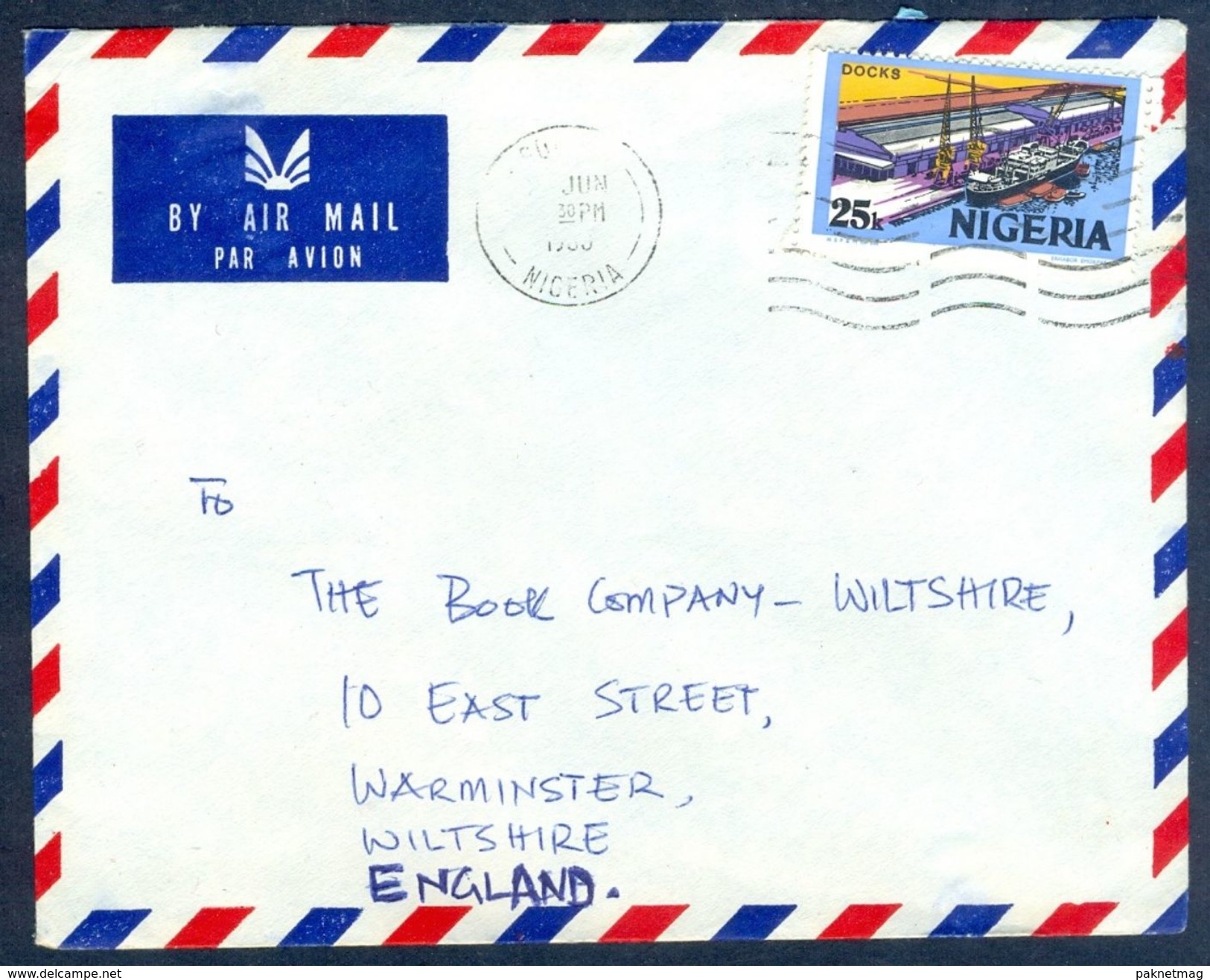 G32- Postal Used Cover. Posted From Nigeria To England. UK.  Ship. Ducks. See Life. - Nigeria (1961-...)