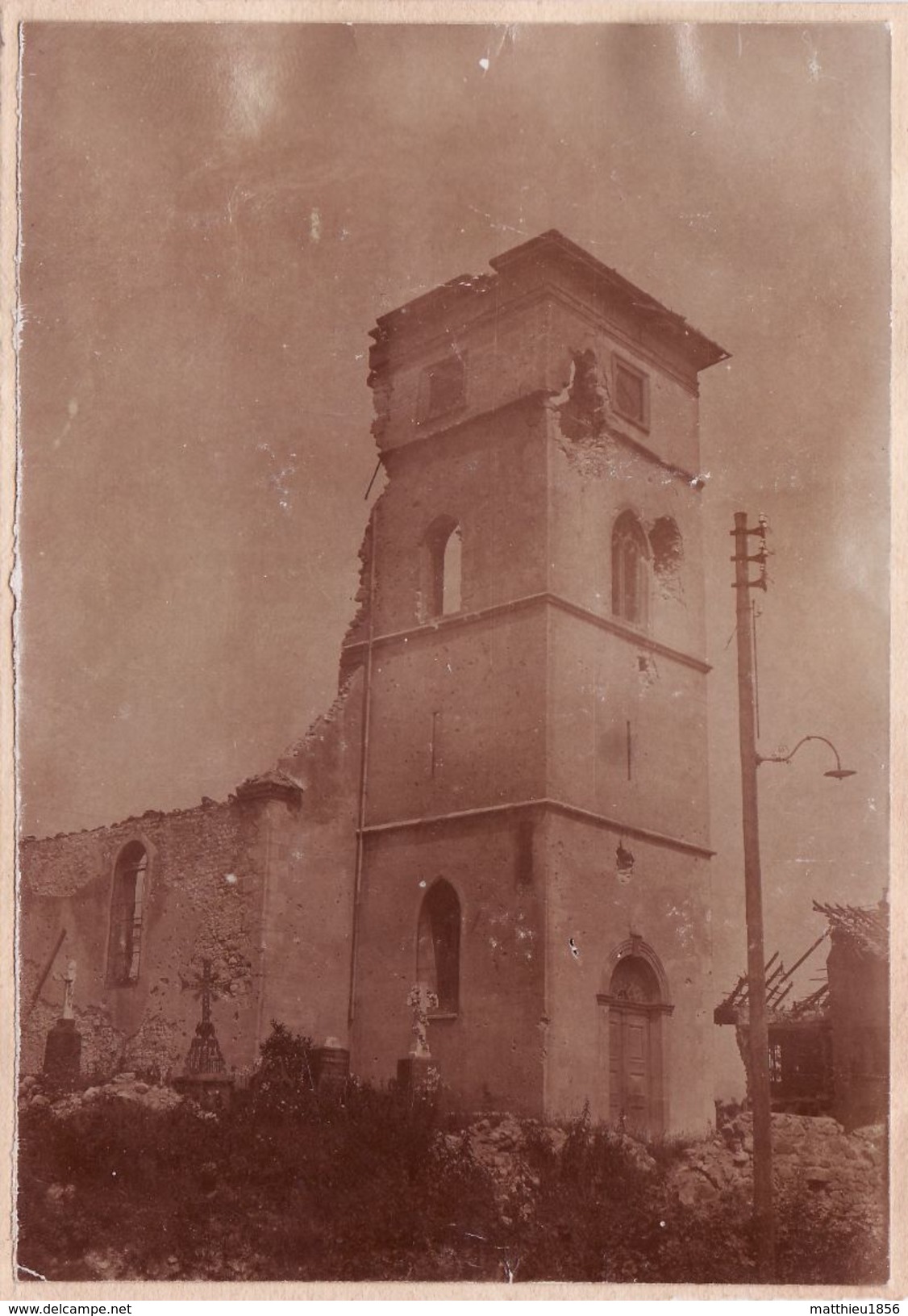 Photo Aout 1915 ASPACH-LE-BAS (Niederaspach) - L'église (A174, Ww1, Wk 1) - Autres & Non Classés