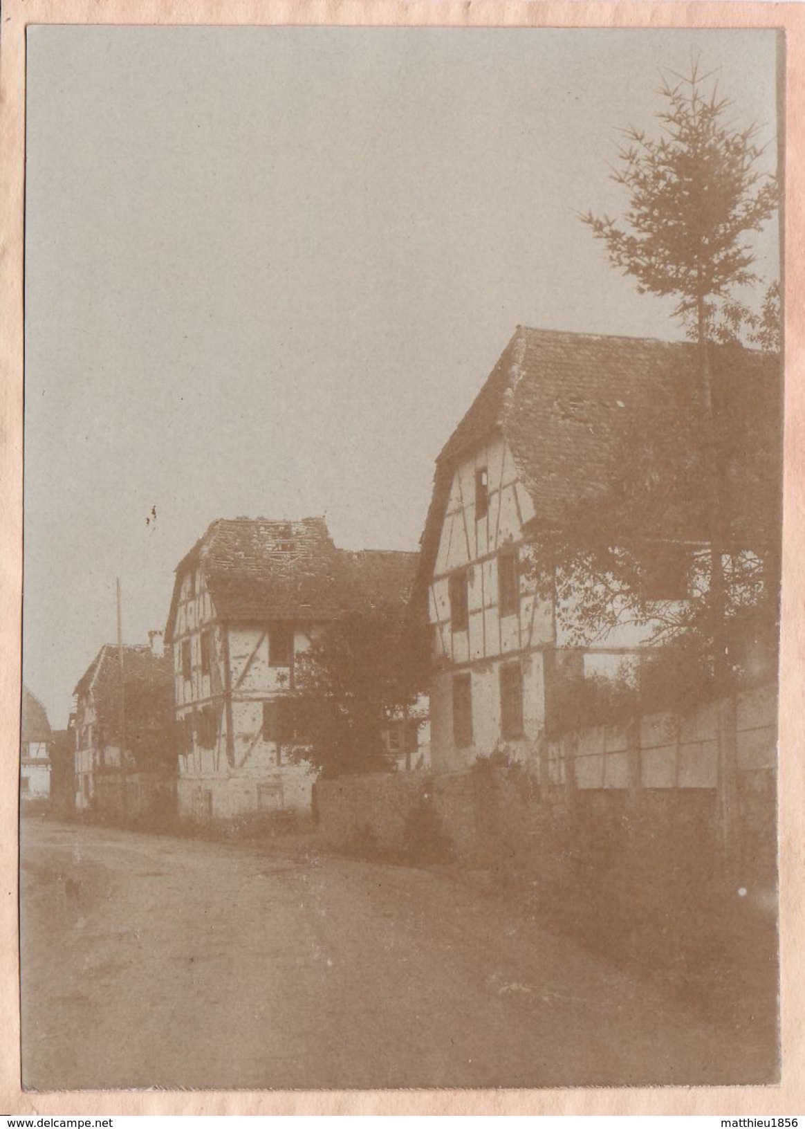 Photo Aout 1915 ASPACH-LE-BAS (Niederaspach) - Une Rue (A174, Ww1, Wk 1) - Autres & Non Classés