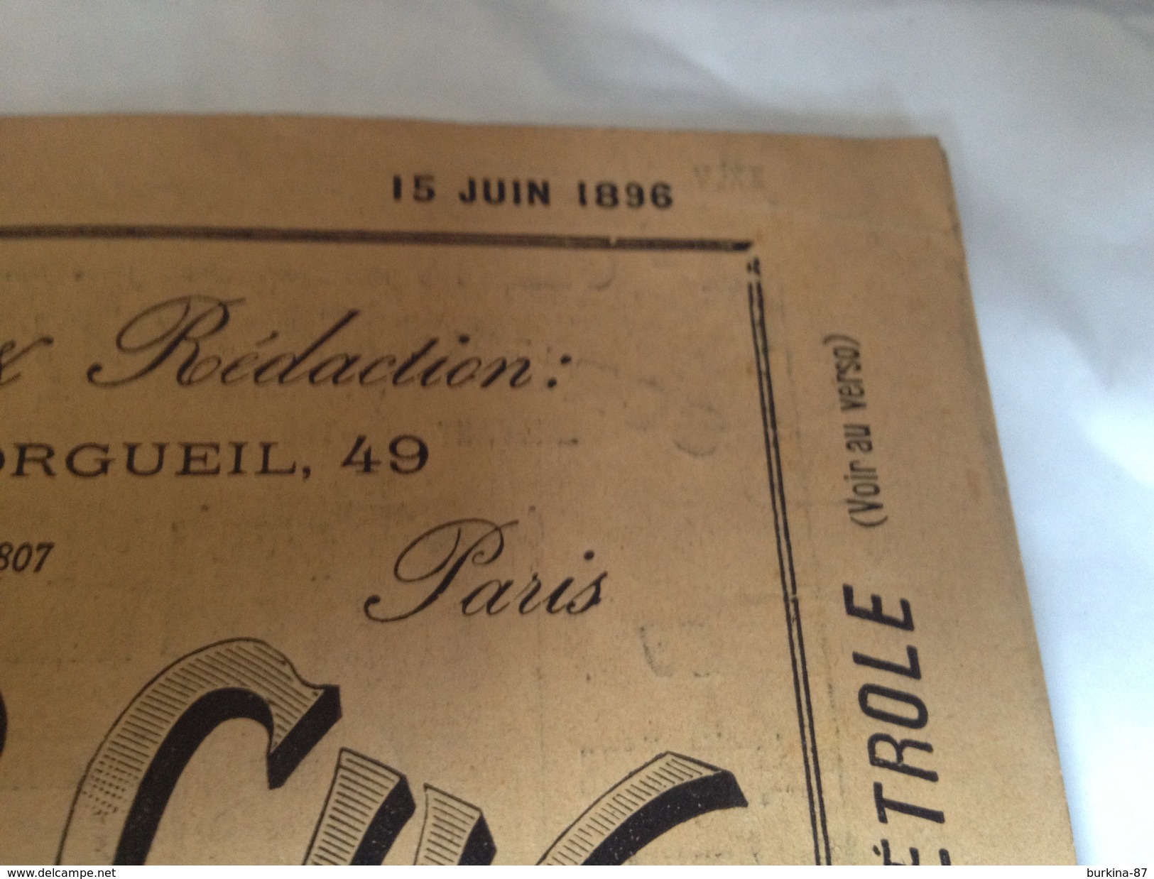 L'INGENIEUR CIVIL, 1896 , Journal D'application Et De Vulgarisation Des Découvertes Les Plus Récentes - 1850 - 1899