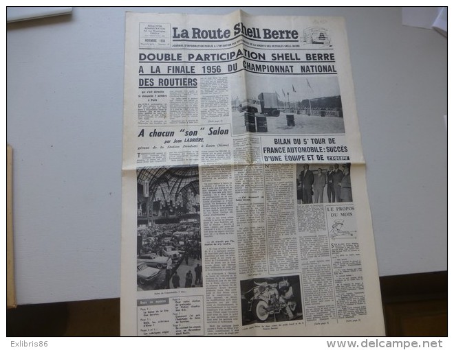 La Route Shell Berre N°10, Nov 1956, Champ France Routiers, 5è Tour De France, Etc  ; Ref 319 G 22 - Autres & Non Classés