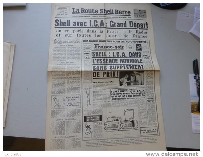 La Route Shell Berre N°19 Juil 1957, Grands Départsmotocycles, Tour France Cycliste,  Etc  ; Ref 337 G 22 - Other & Unclassified