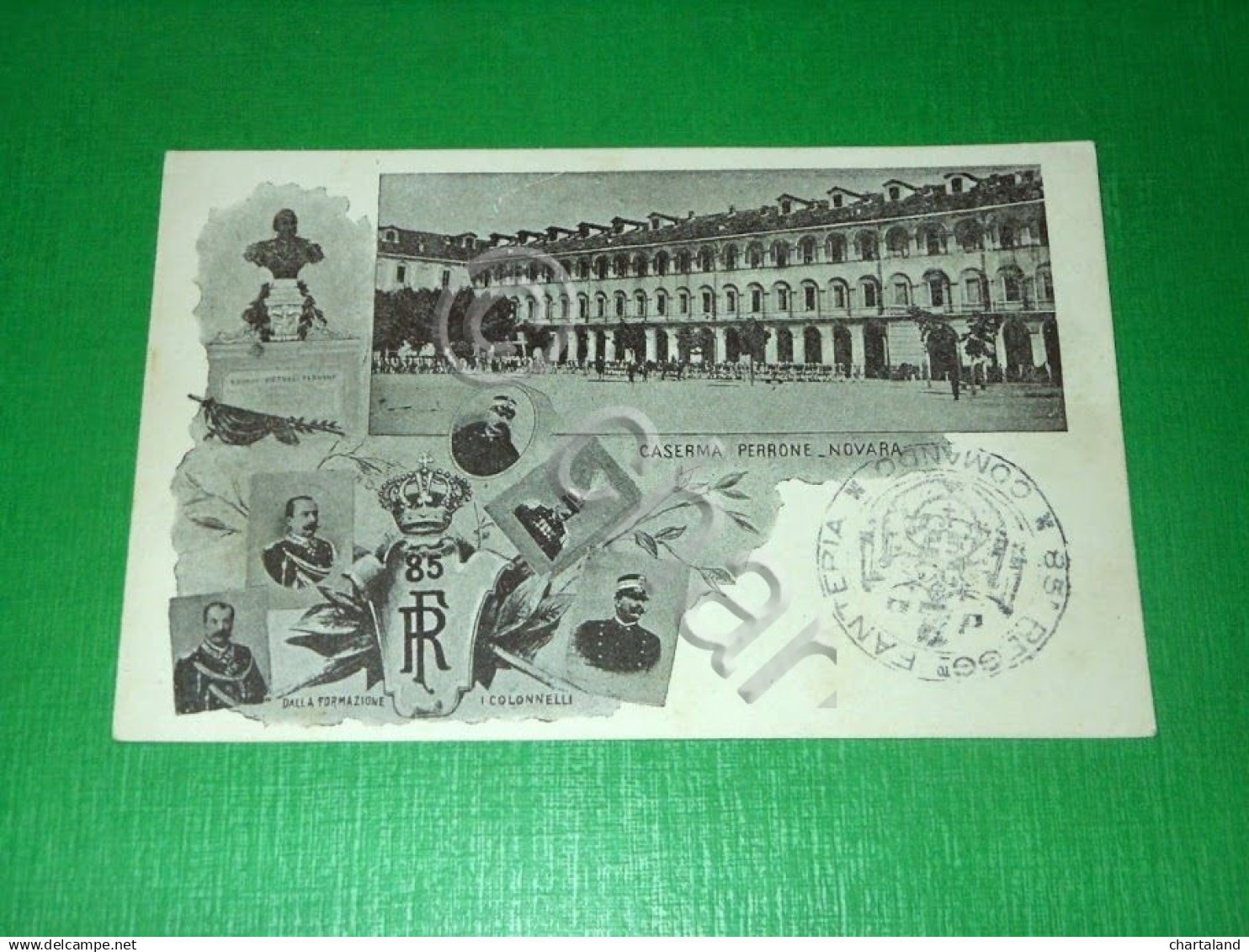 Cartolina 85° Reggimento Fanteria - Caserma Perrone - Novara 1910 Ca - Régiments