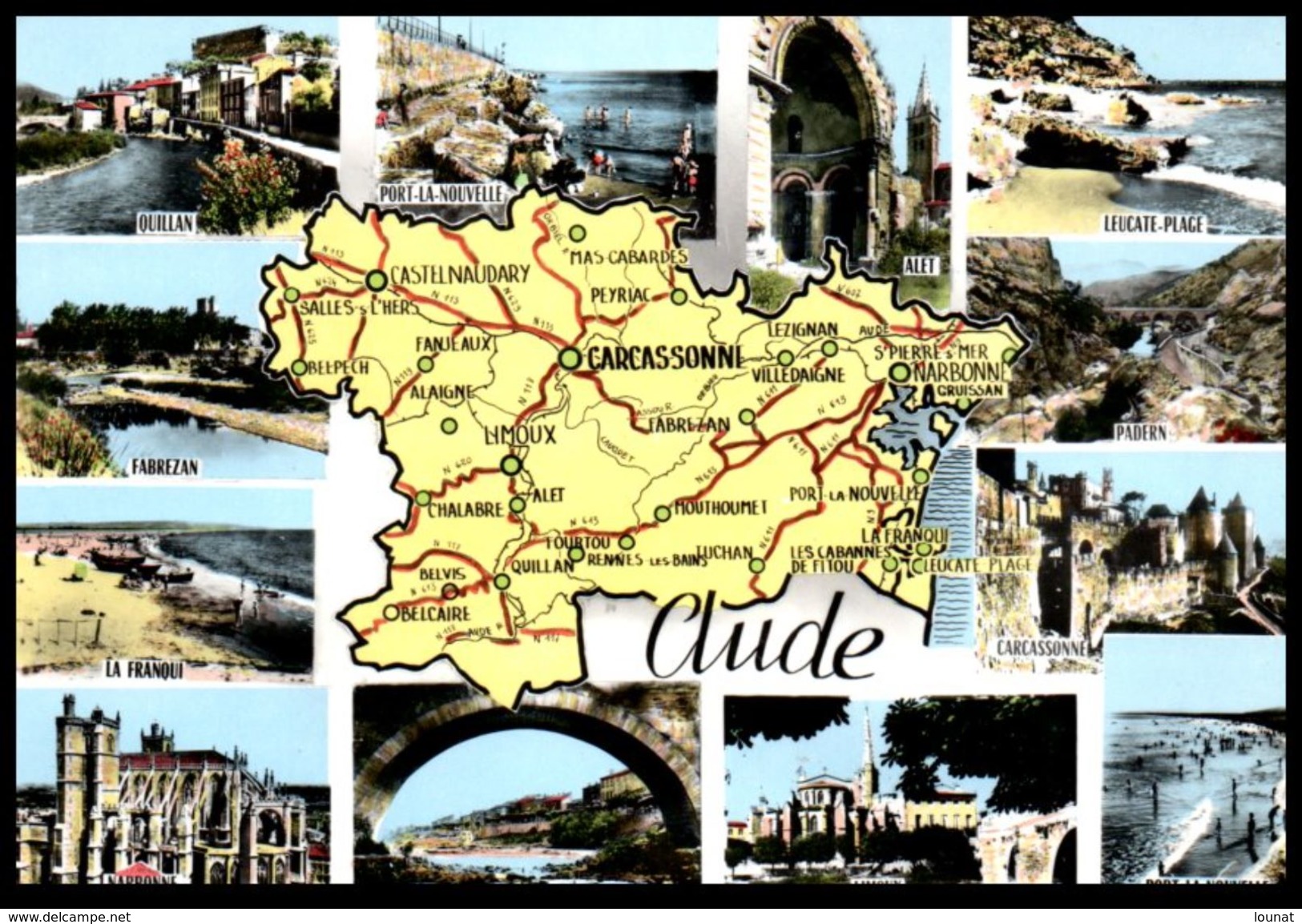 Carte Géographique - Aude - Mapas