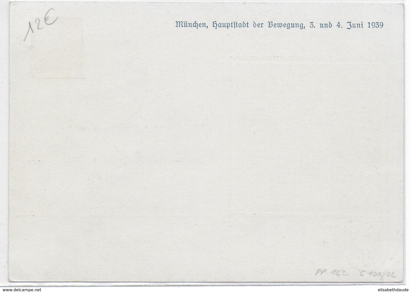 1939 - HINDENBURG - CP ENTIER PRIVEEILLUSTREE "BILDPOSTKARTE" - JOURNEE Des PHILATELISTES De MÜNCHEN - Privat-Ganzsachen