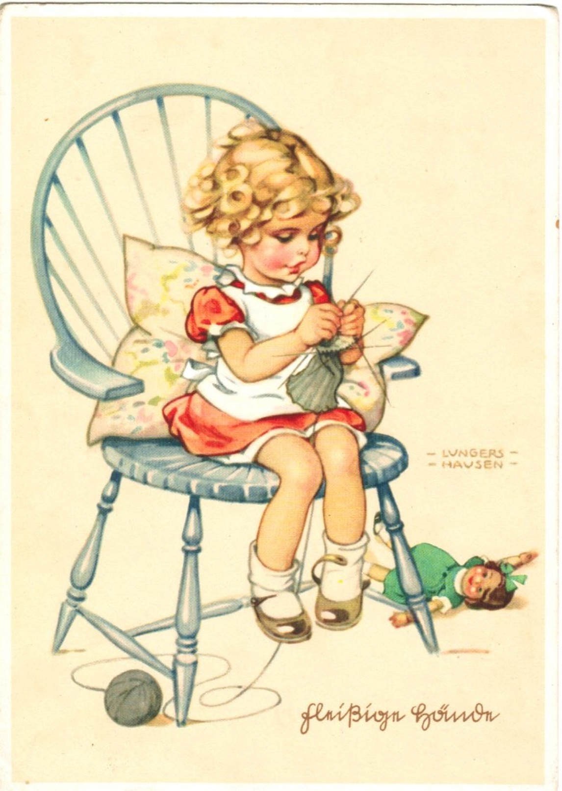 Nette Motiv Ansichtskarte "Kinder" Oder "Mädchen" V. Stuttgart 1940 Mit MEF 513 Dt. Reich - Abbildungen