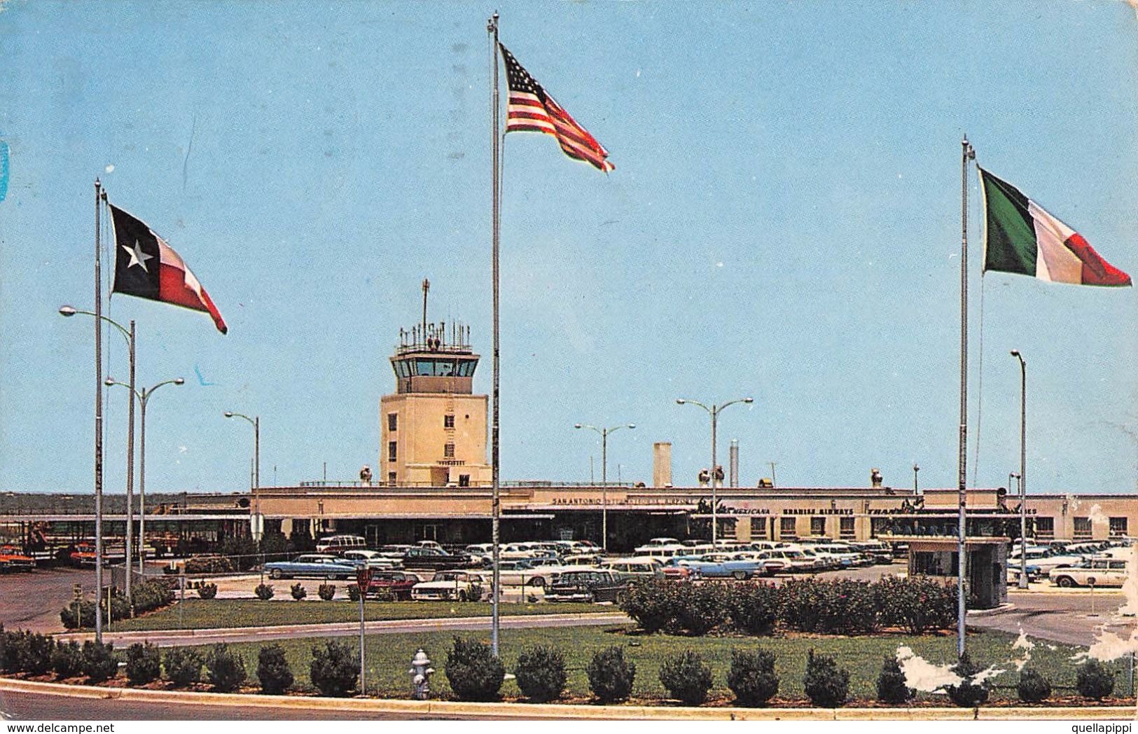 D6054 " INTERNATIONAL AIRPORT - SAN ANTONIO - TEXAS " CART  SPED - San Antonio