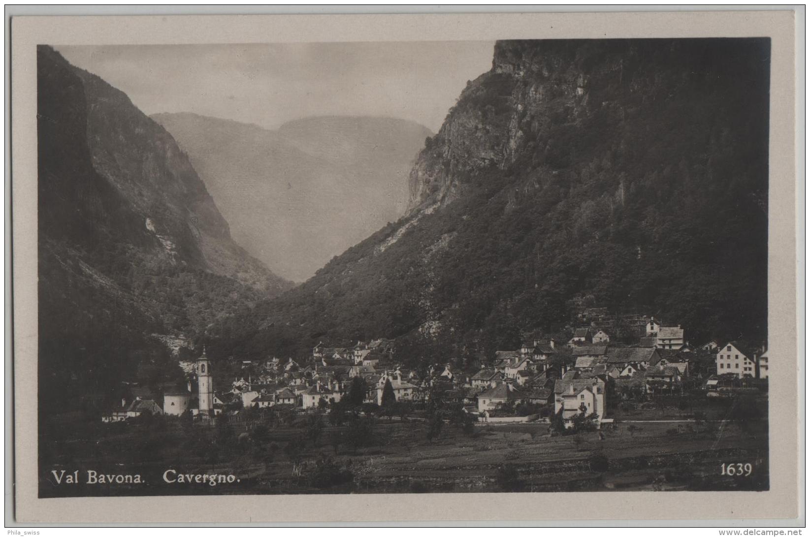 Val Bavone - Cavergno - Vue Generale - Photo: Alfredo Finzi - Cavergno