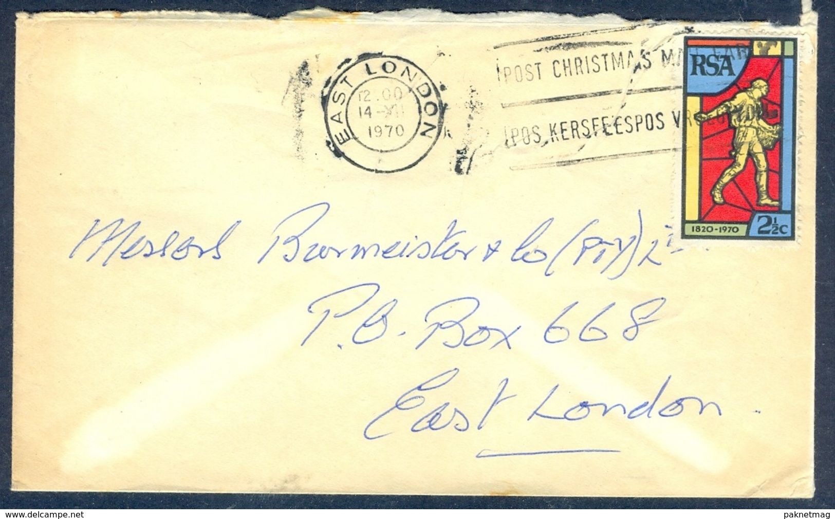 G179- Postal Used Cover. Posted From South Africa To England. UK. RSA. R.S.A. - Other & Unclassified