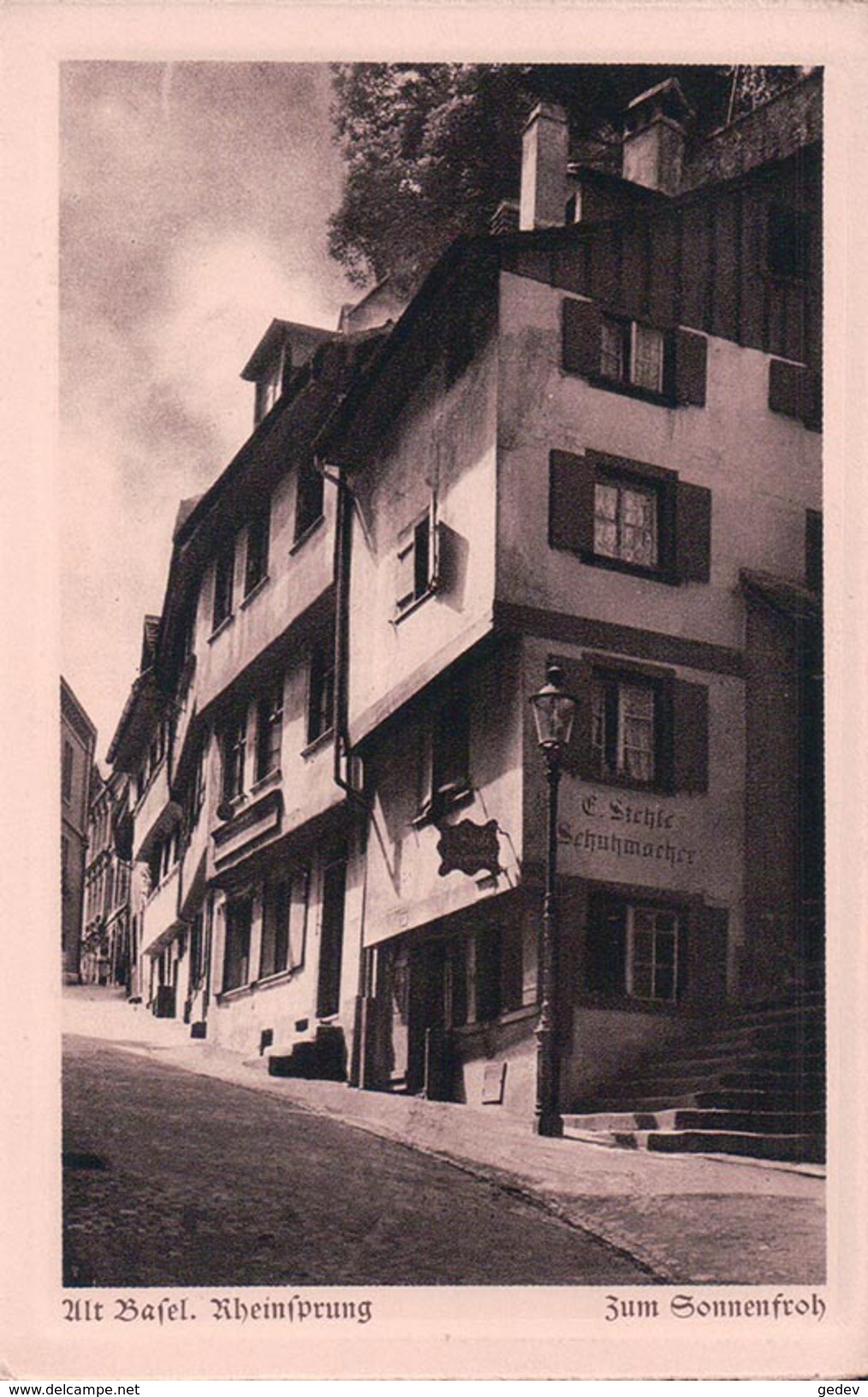 Alt Basel, Rheinsprung, Phot. Hoffmann (9237) - Bâle