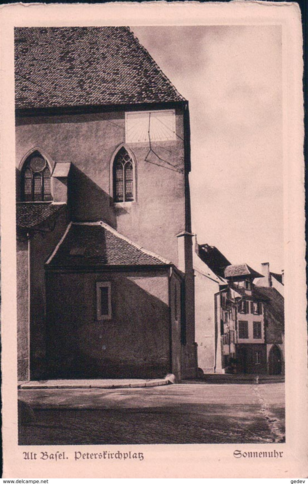 Alt Basel, Peterskirchplatz, Phot. Hoffmann (9226) - Bâle