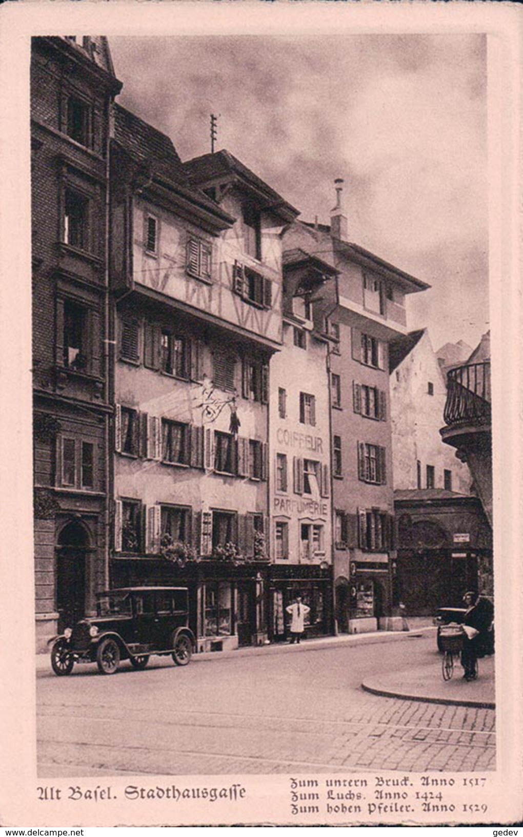 Alt Basel, Stadthausgasse, Phot. Hoffmann (9222) - Bâle