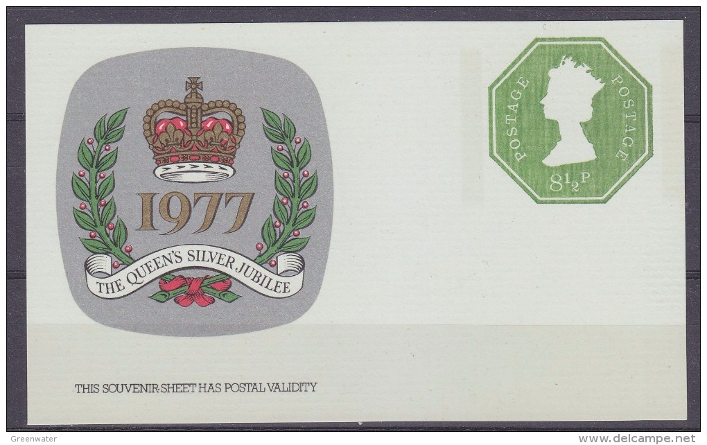 Great Britain 1977 Silver Jubilee  Souvenir Sheet ** Mnh (30675) - Unused Stamps